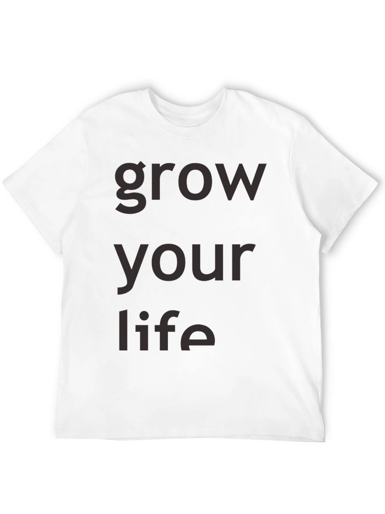 Grow Your Life Black Graphic Tee