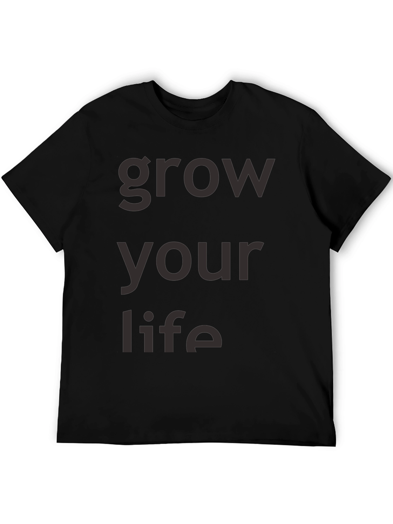 Grow Your Life Black Graphic Tee
