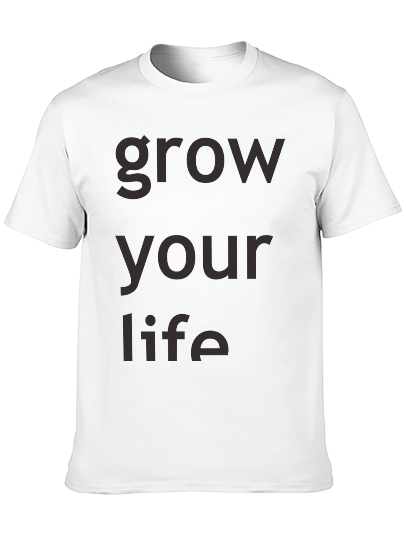 Grow Your Life Black Graphic Tee