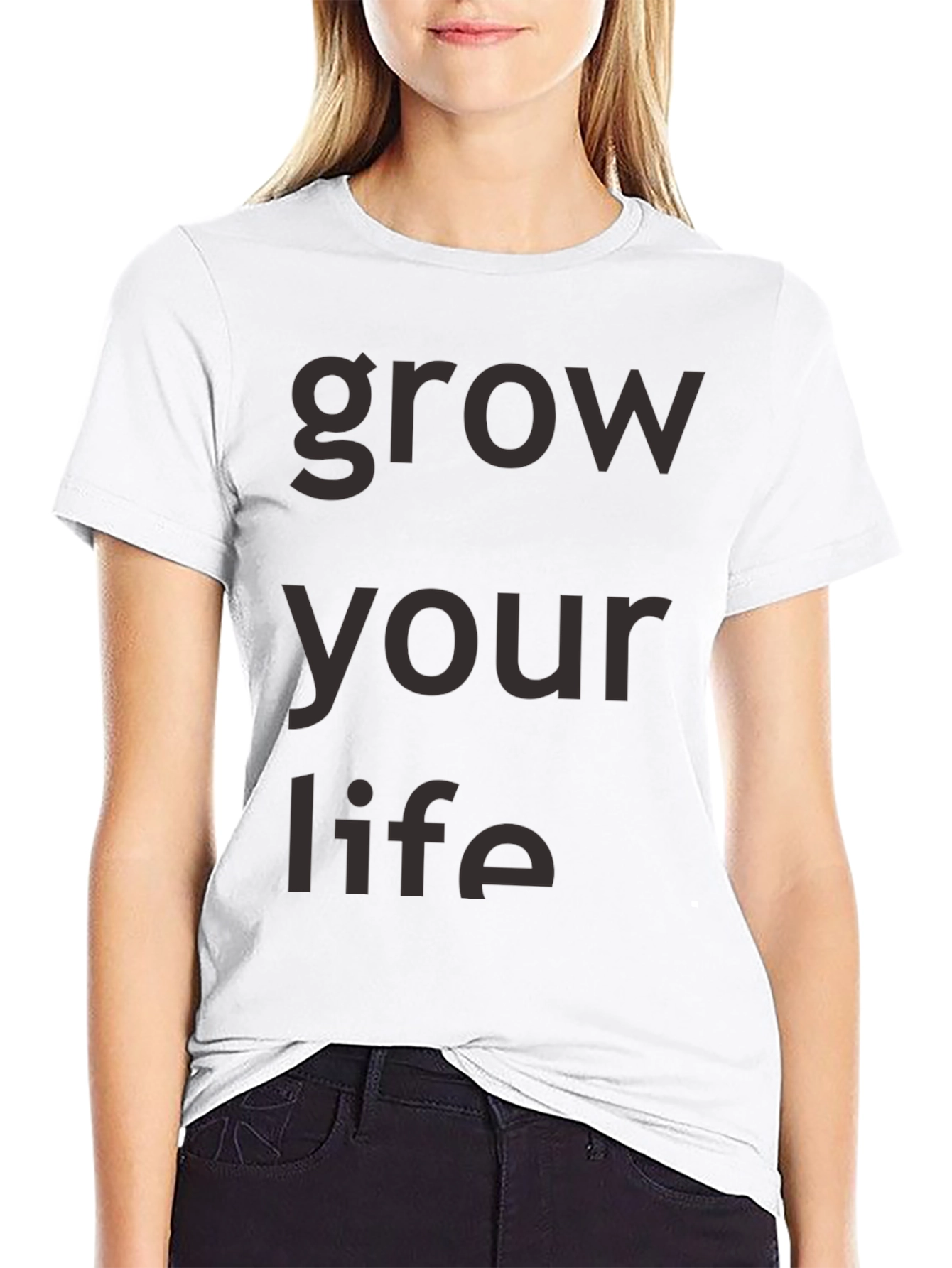 Grow Your Life Black Graphic Tee