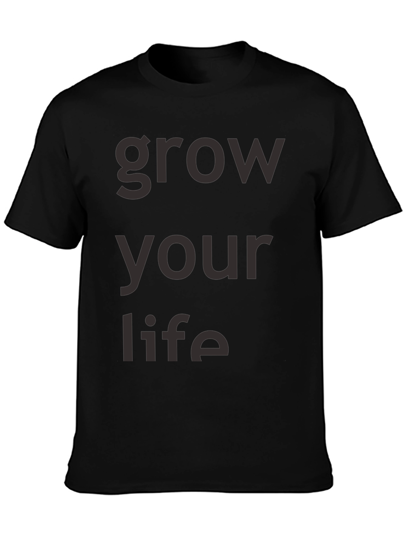 Grow Your Life Black Graphic Tee