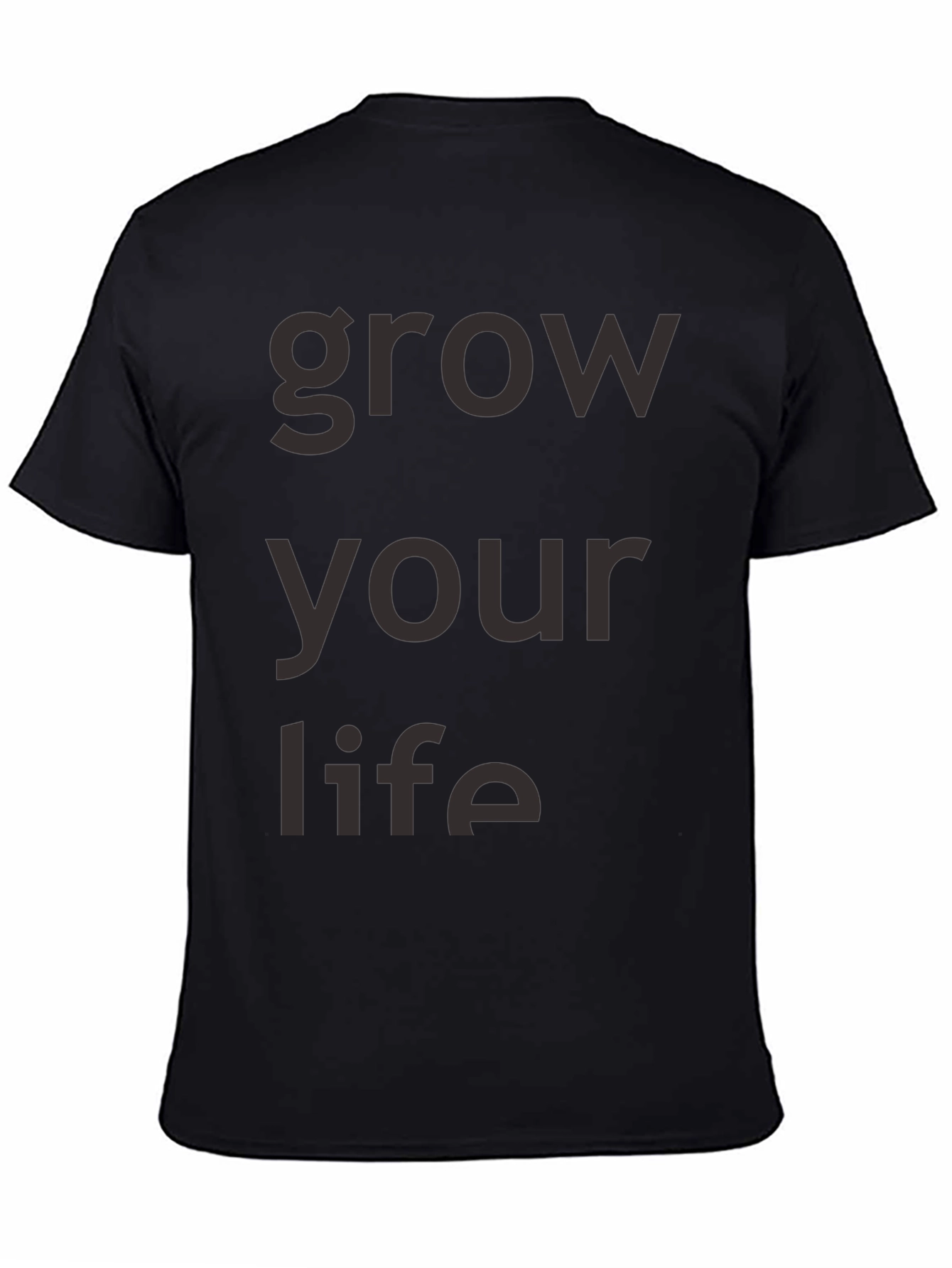 Grow Your Life Black Graphic Tee