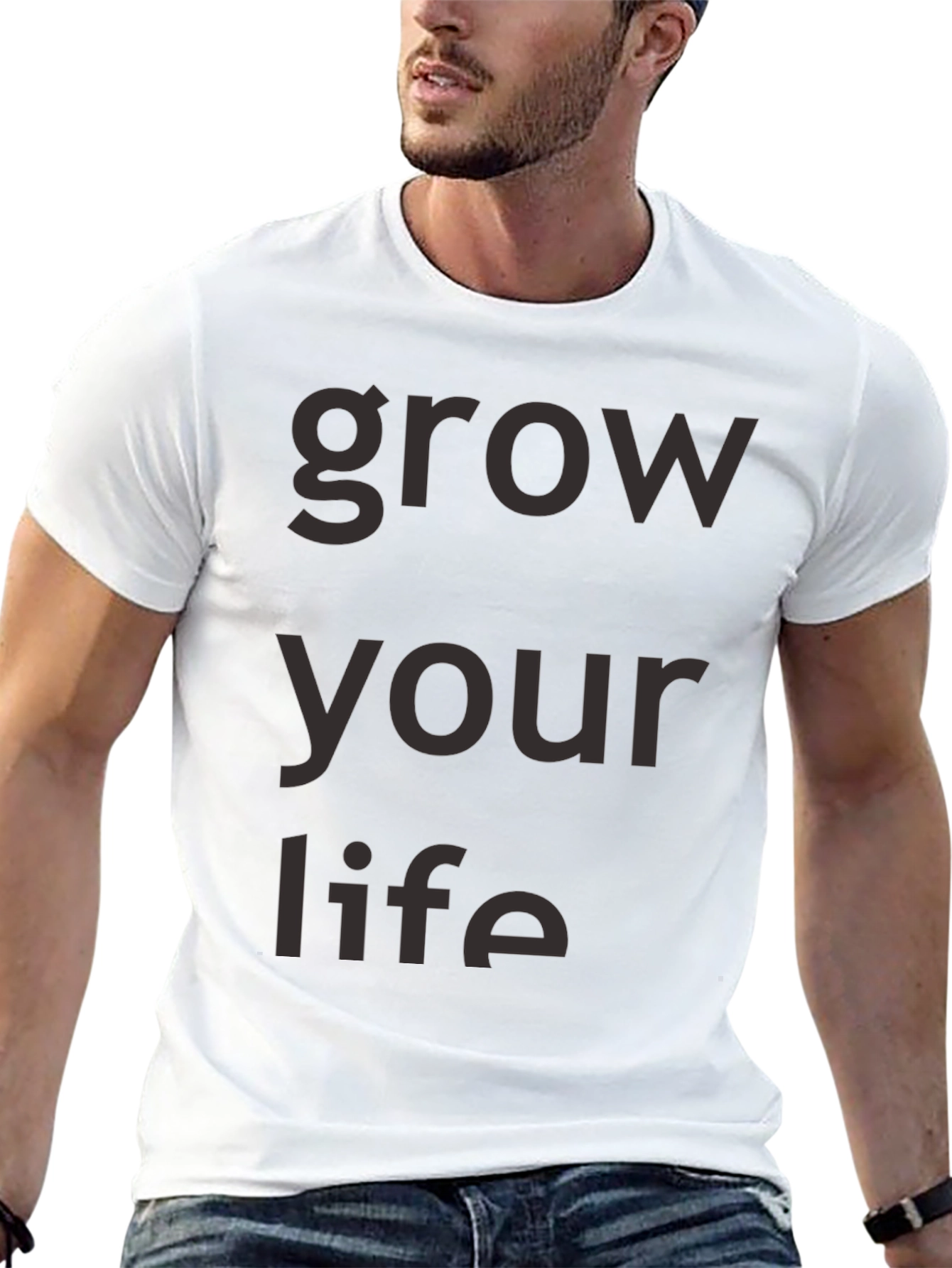 Grow Your Life Black Graphic Tee