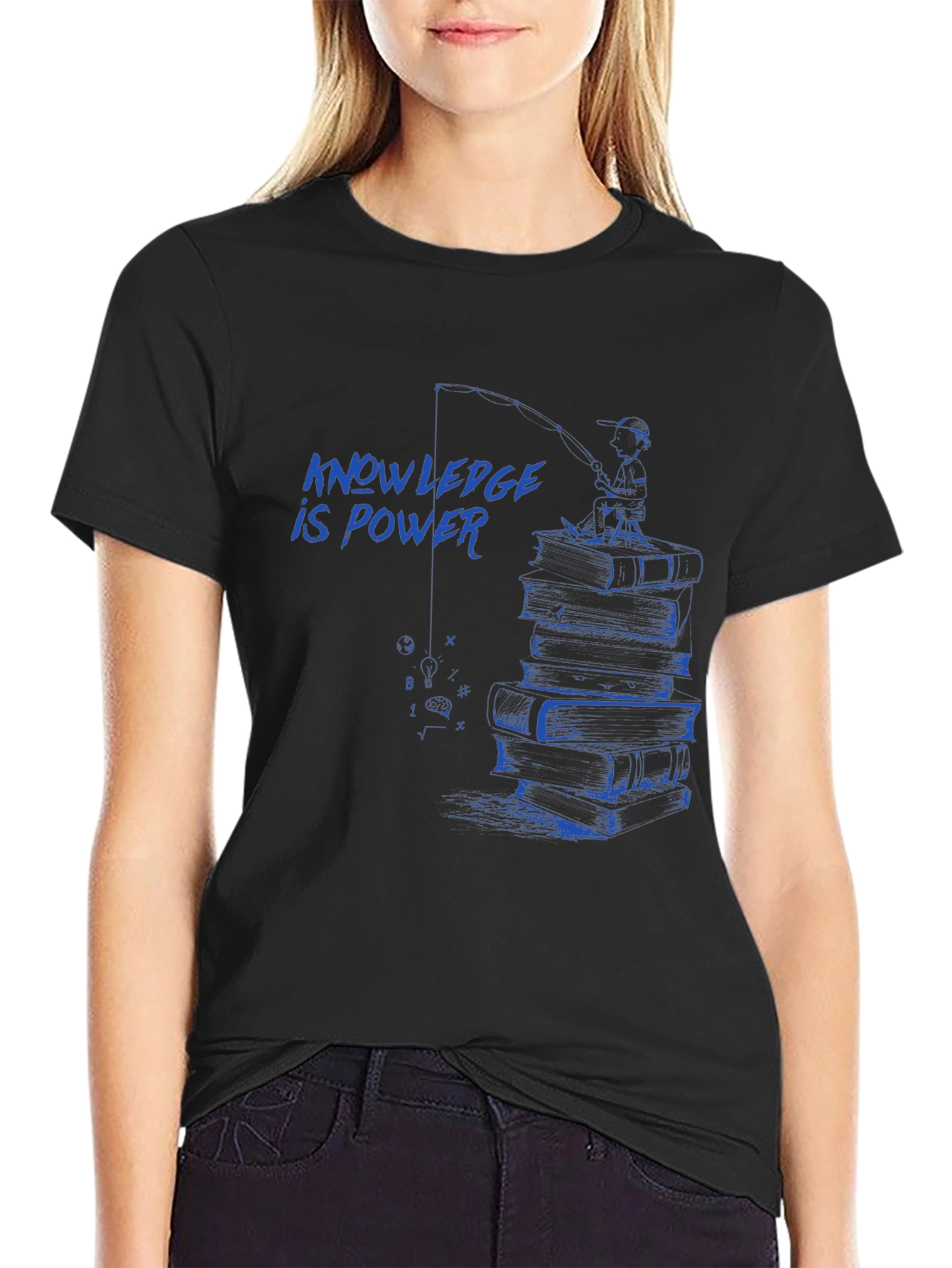 Knowledge is Power T-Shirt - Smart Education Design