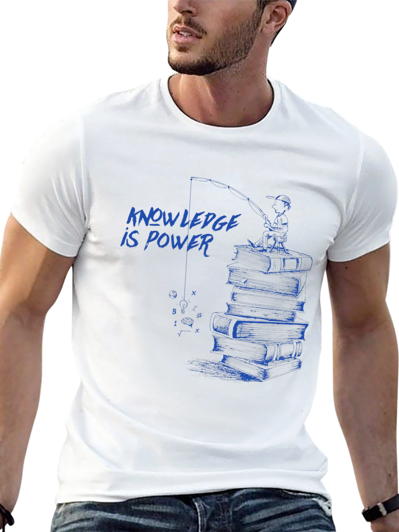 Knowledge is Power T-Shirt - Smart Education Design