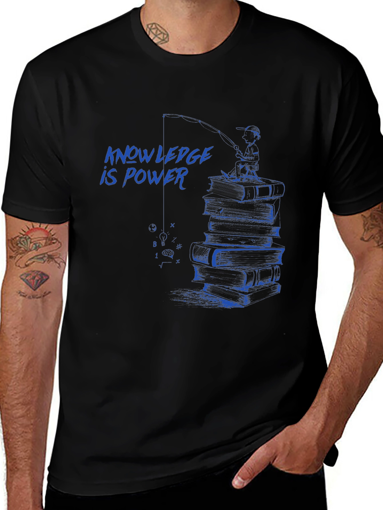 Knowledge is Power T-Shirt - Smart Education Design