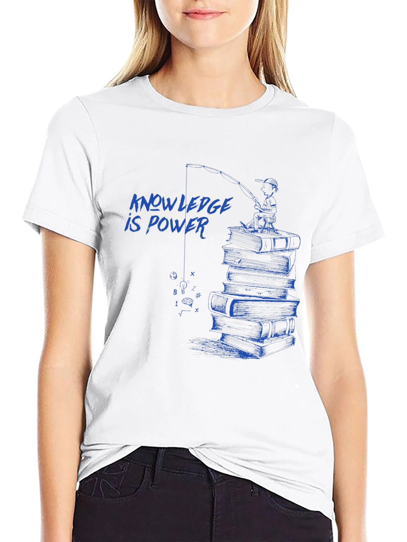 Knowledge is Power T-Shirt - Smart Education Design
