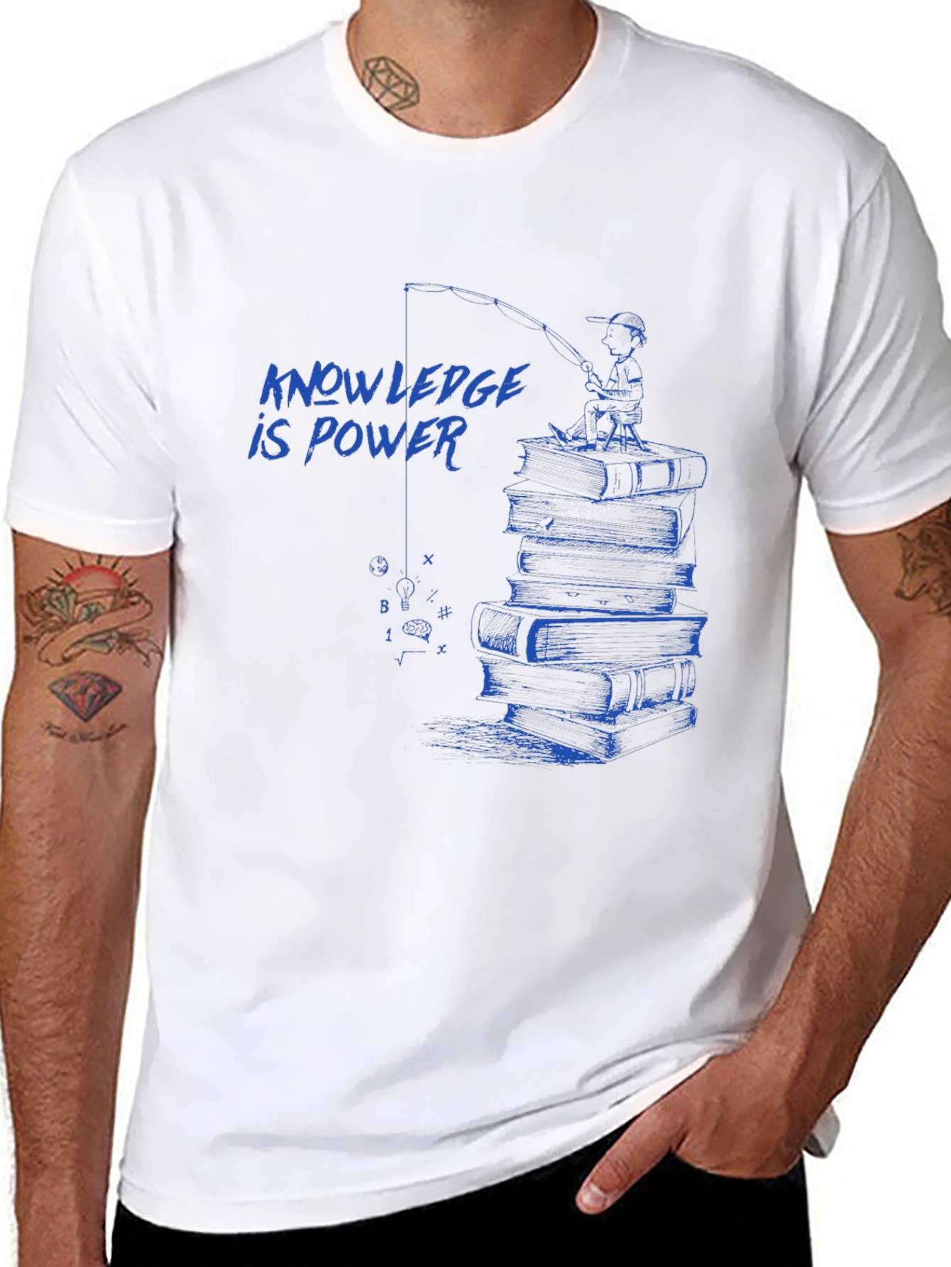Knowledge is Power T-Shirt - Smart Education Design