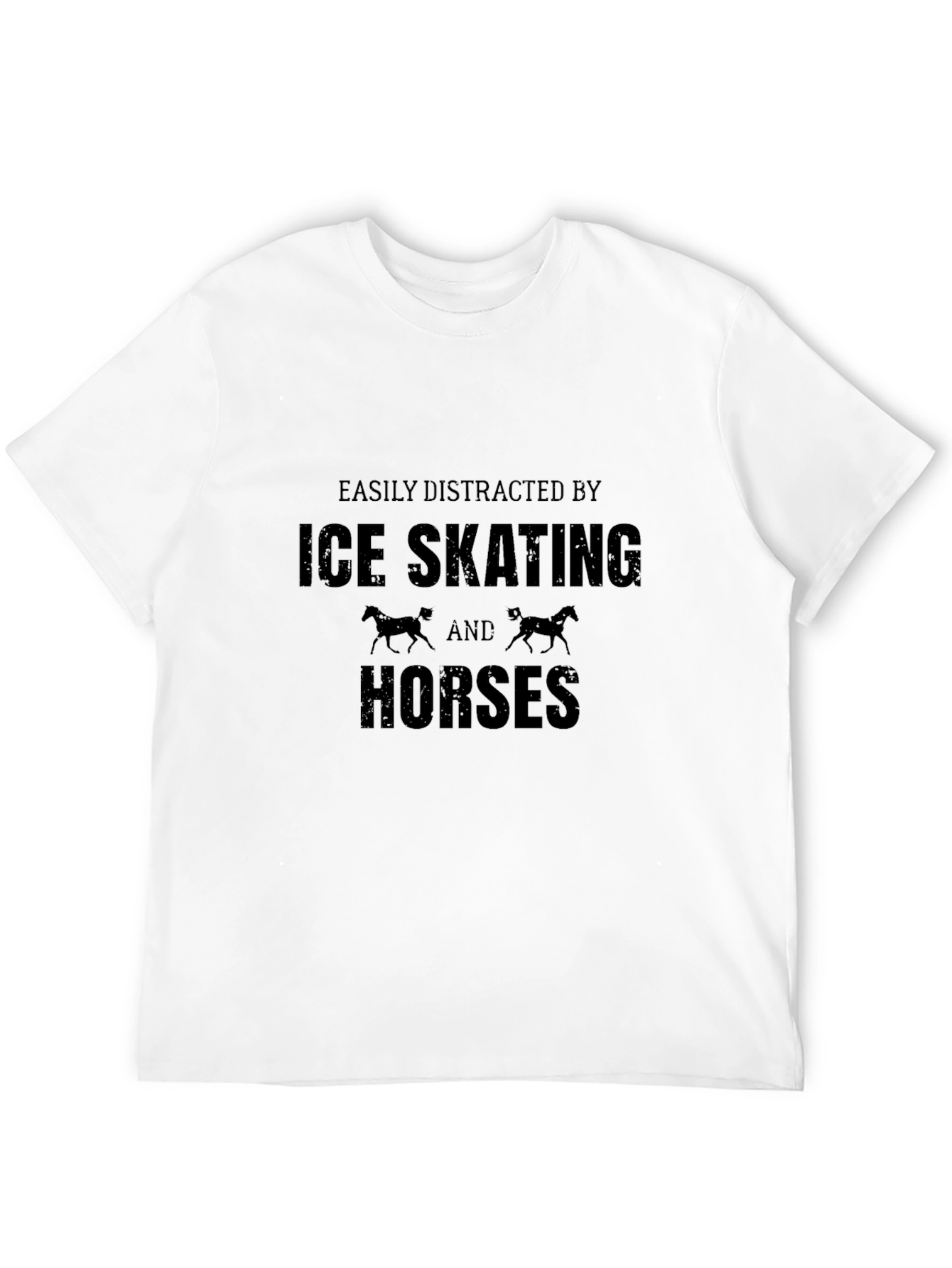 Ice Skating & Horses Distraction T-Shirt