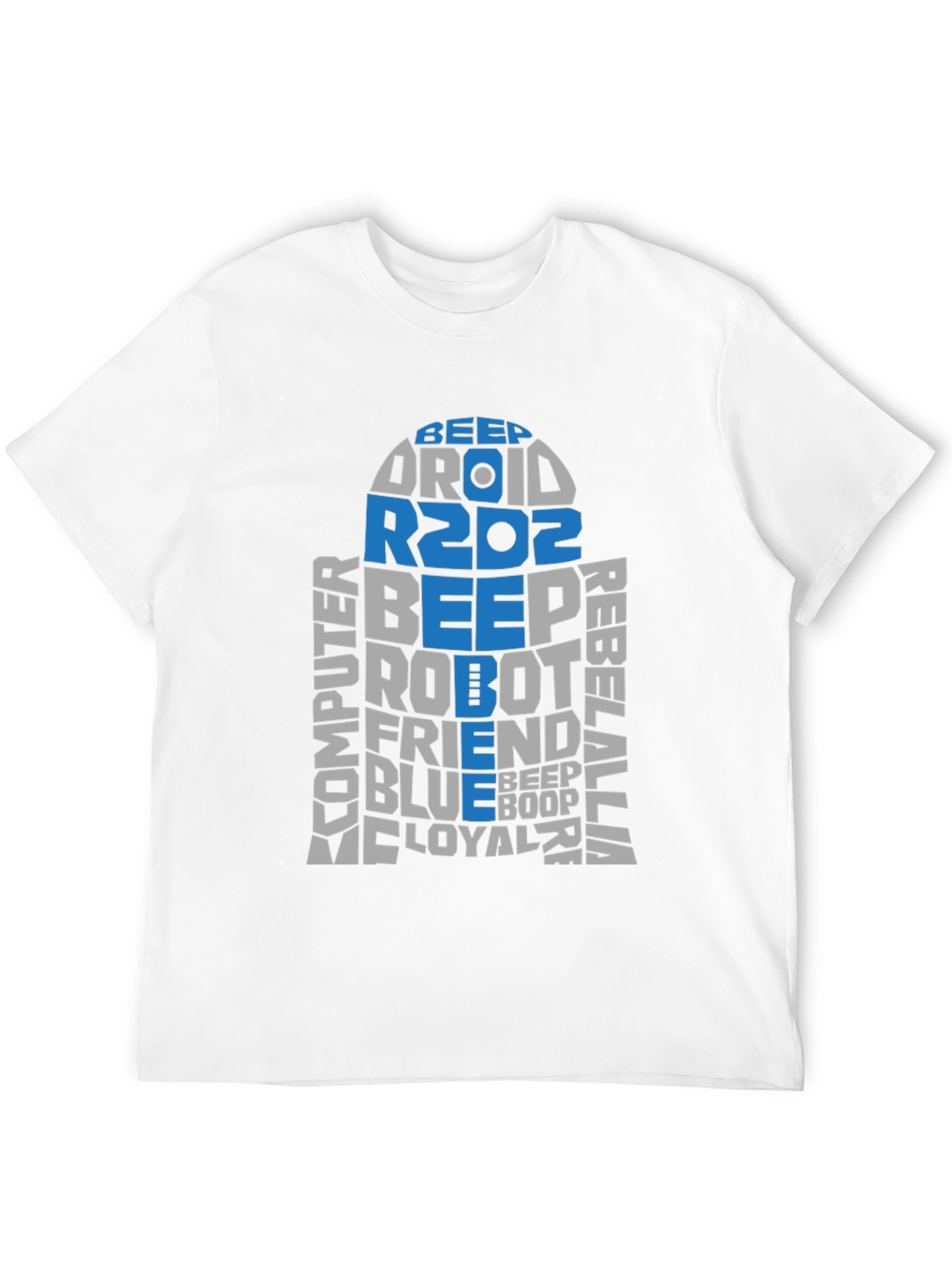 Star Wars R2D2 Word Art T-Shirt