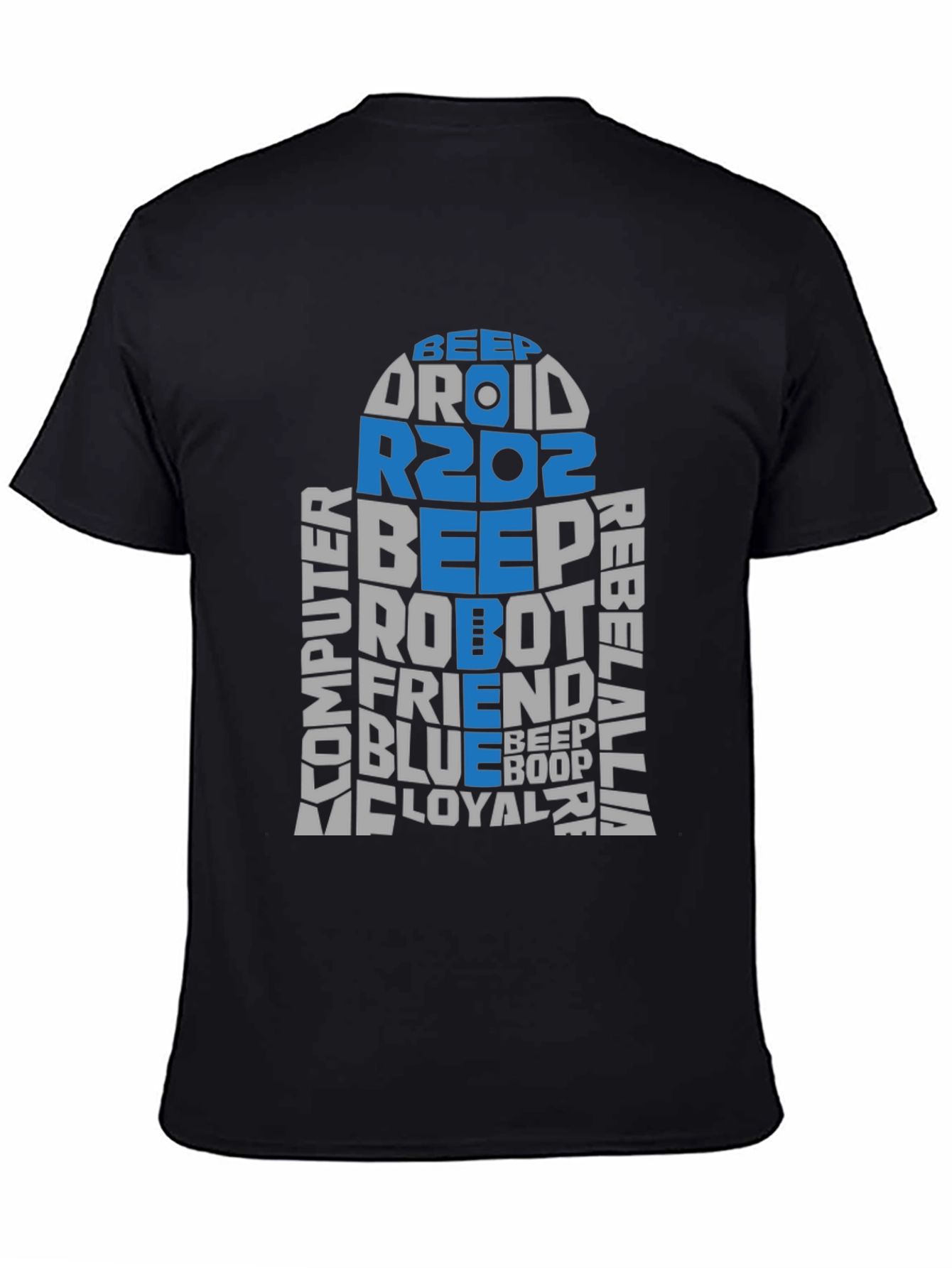 Star Wars R2D2 Word Art T-Shirt