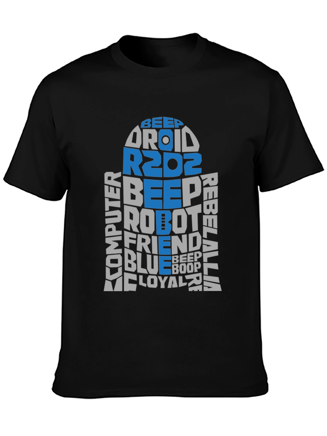 Star Wars R2D2 Word Art T-Shirt