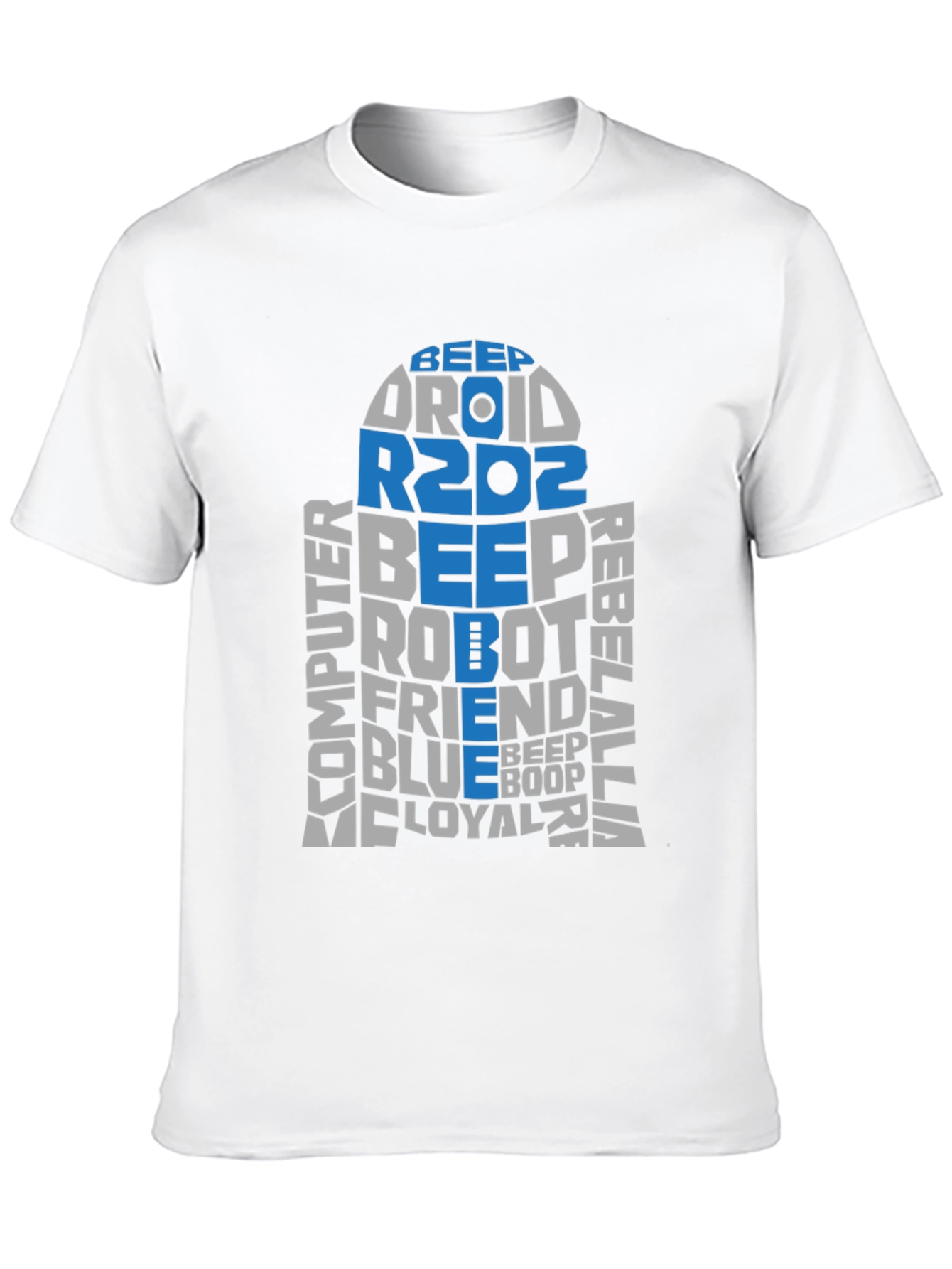 Star Wars R2D2 Word Art T-Shirt