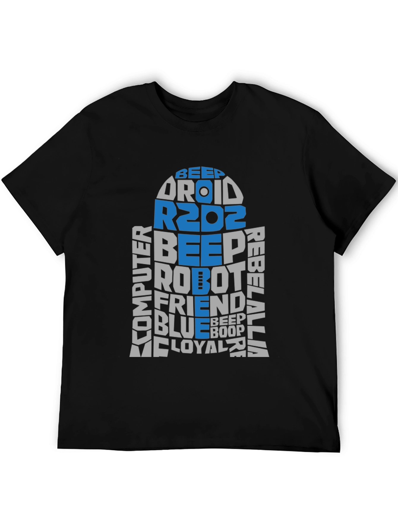 Star Wars R2D2 Word Art T-Shirt