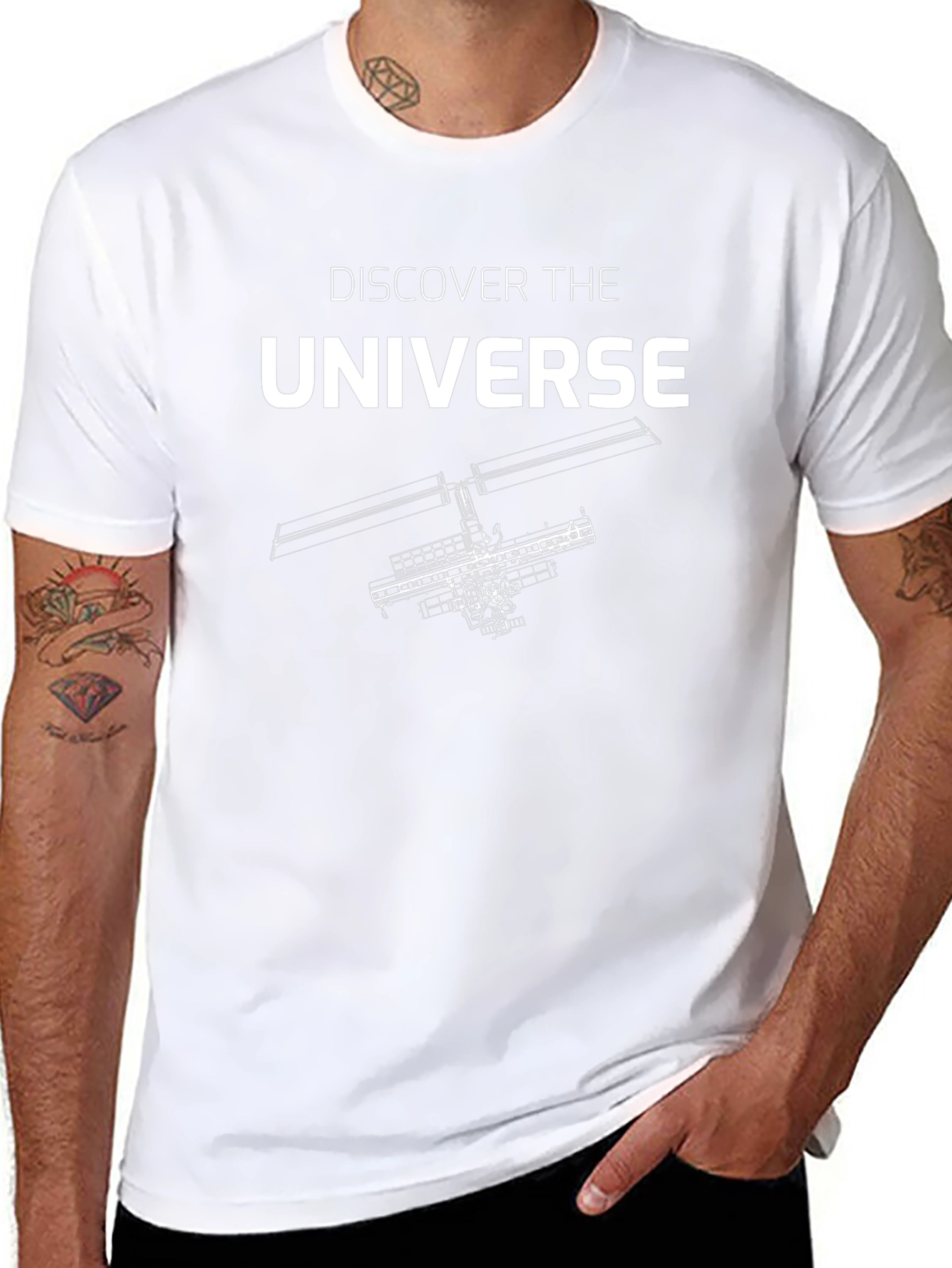 Discover the Universe Black Graphic Tee