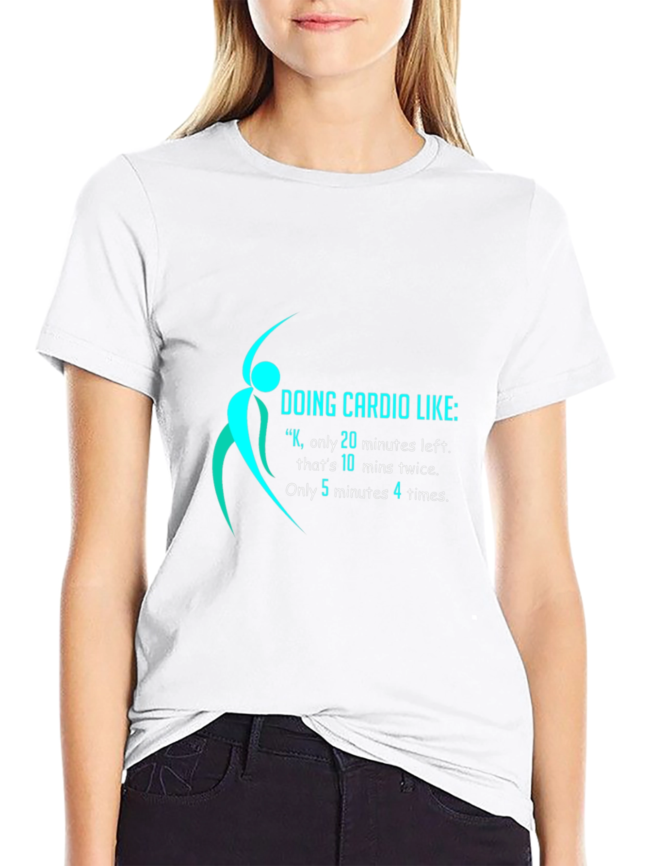 Funny Cardio Workout Graphic T-Shirt