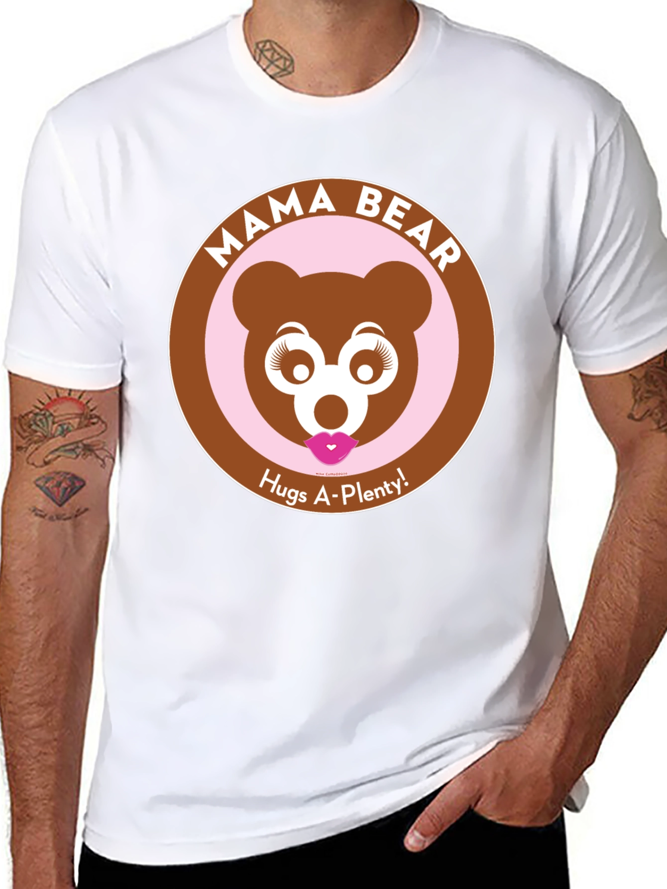 Mama Bear Hugs T-Shirt - Soft & Stylish