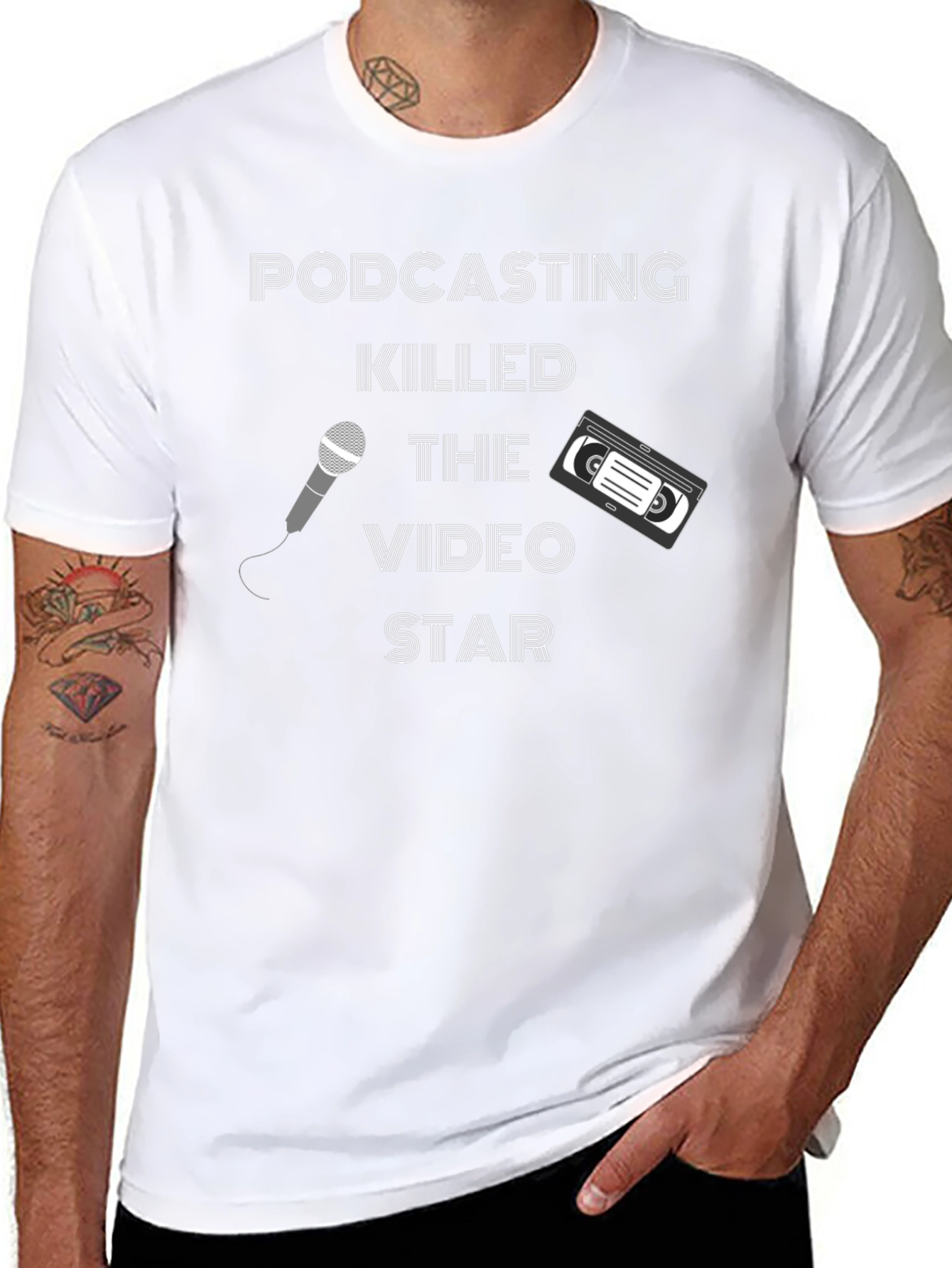 Podcasting Killed the Video Star Graphic Tee