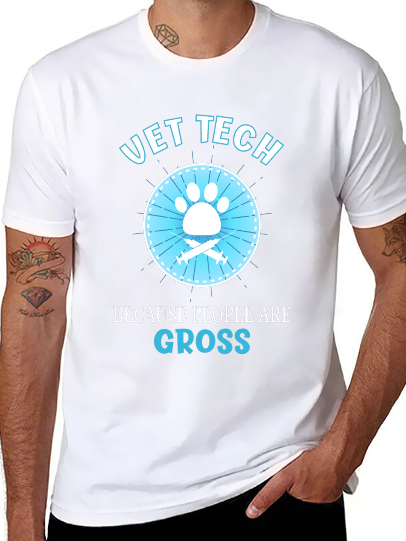 Vet Tech Because People Are Gross T-Shirt