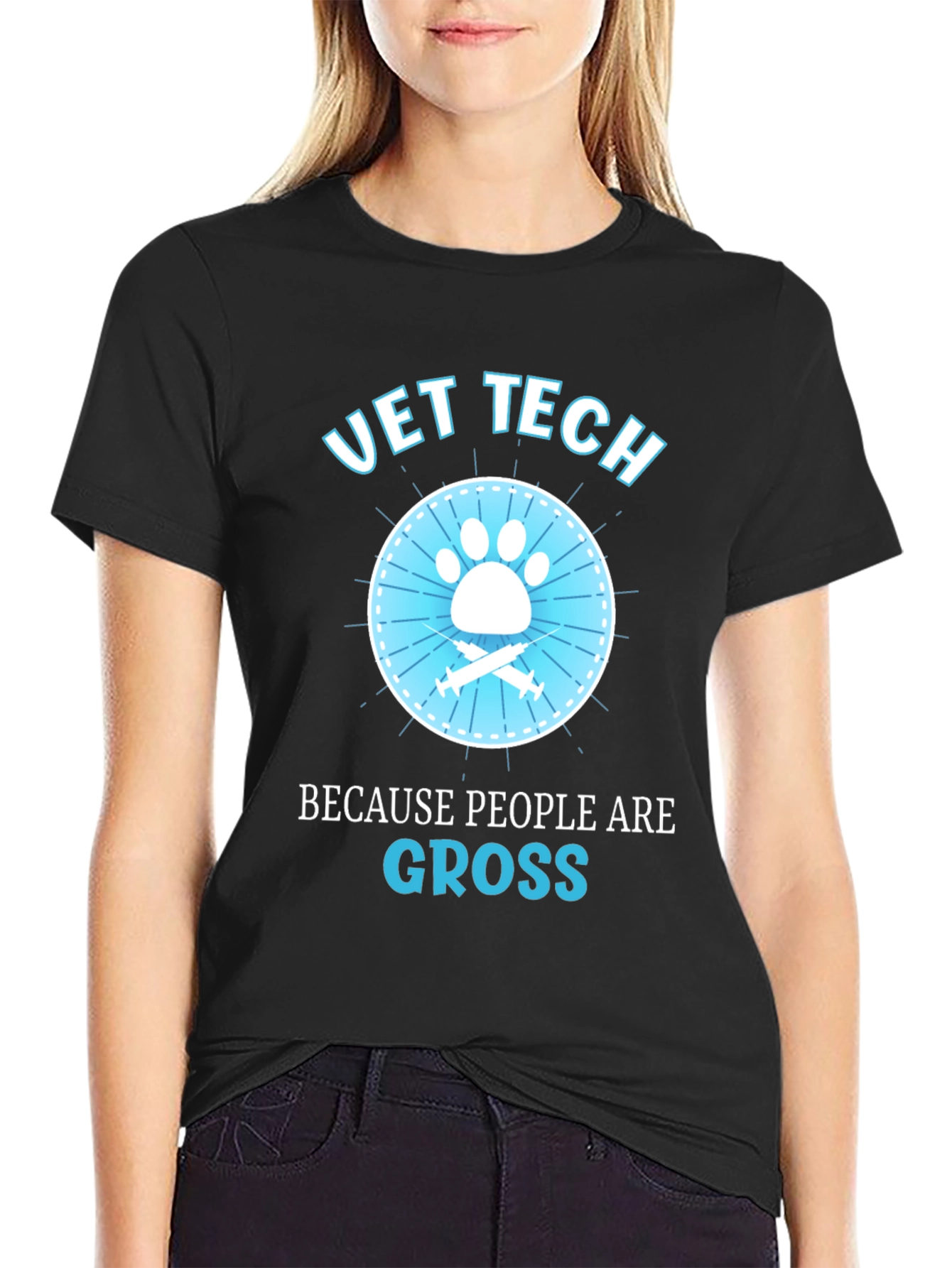Vet Tech Because People Are Gross T-Shirt