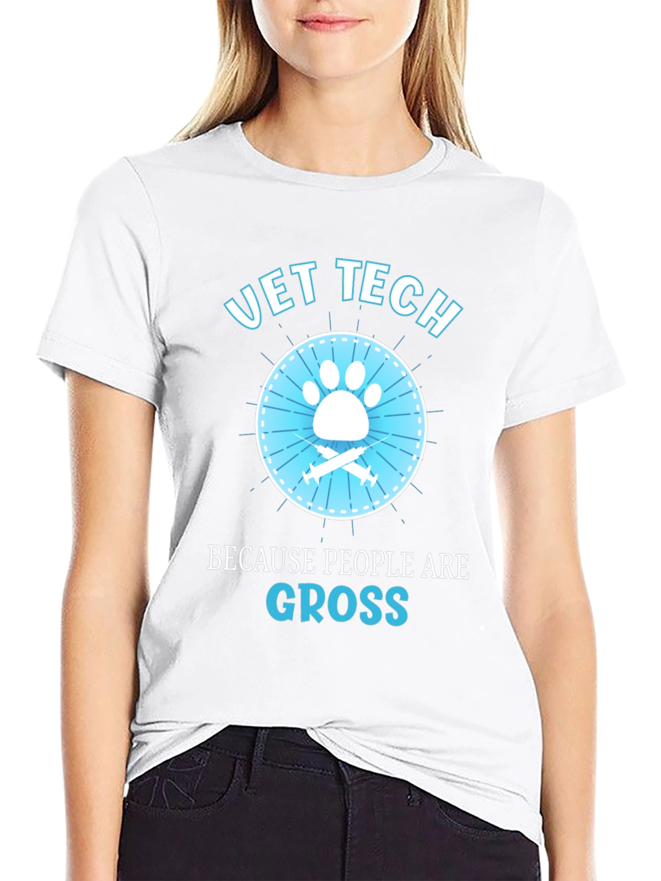 Vet Tech Because People Are Gross T-Shirt