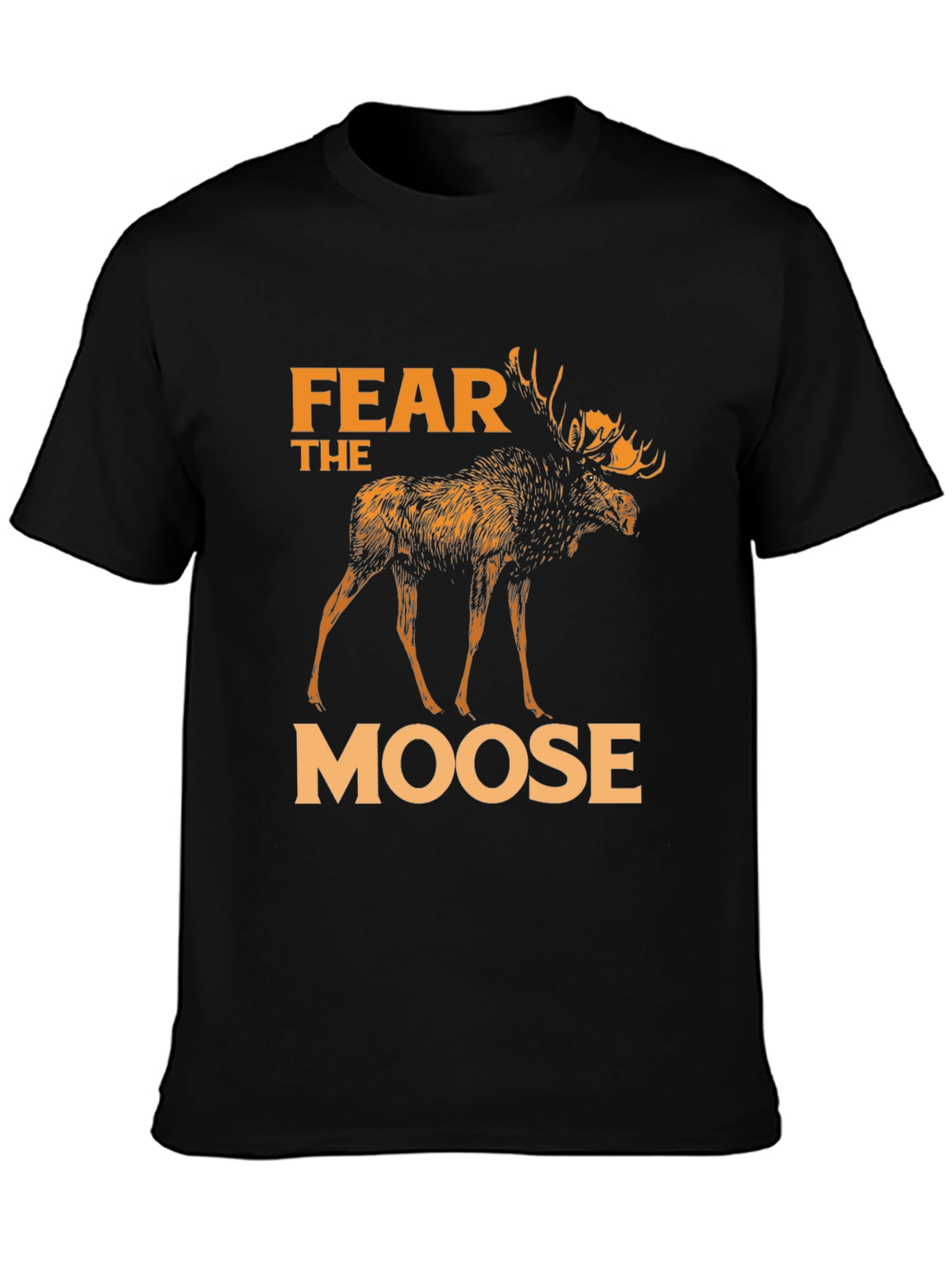 Fear The Moose T-Shirt - Black