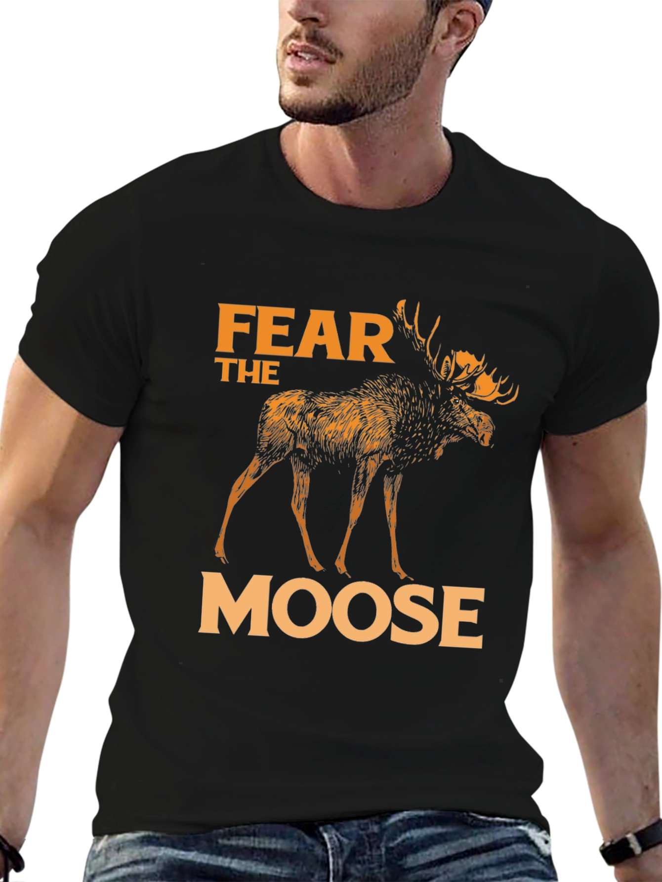 Fear The Moose T-Shirt - Black