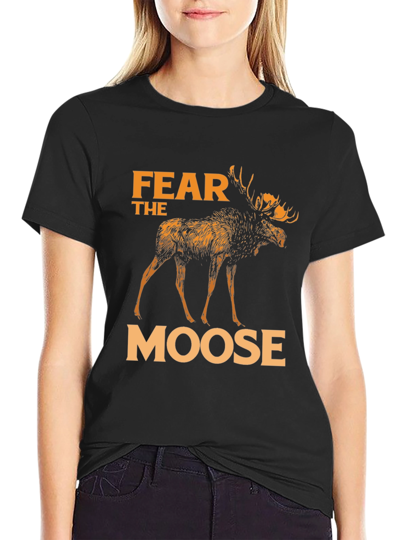 Fear The Moose T-Shirt - Black