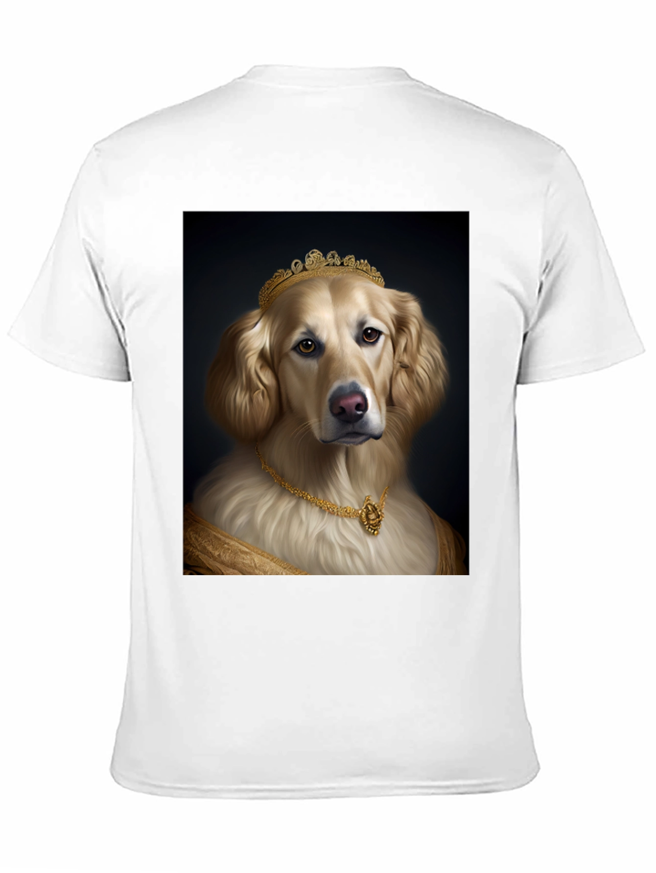 Golden Retriever Queen Black T-Shirt
