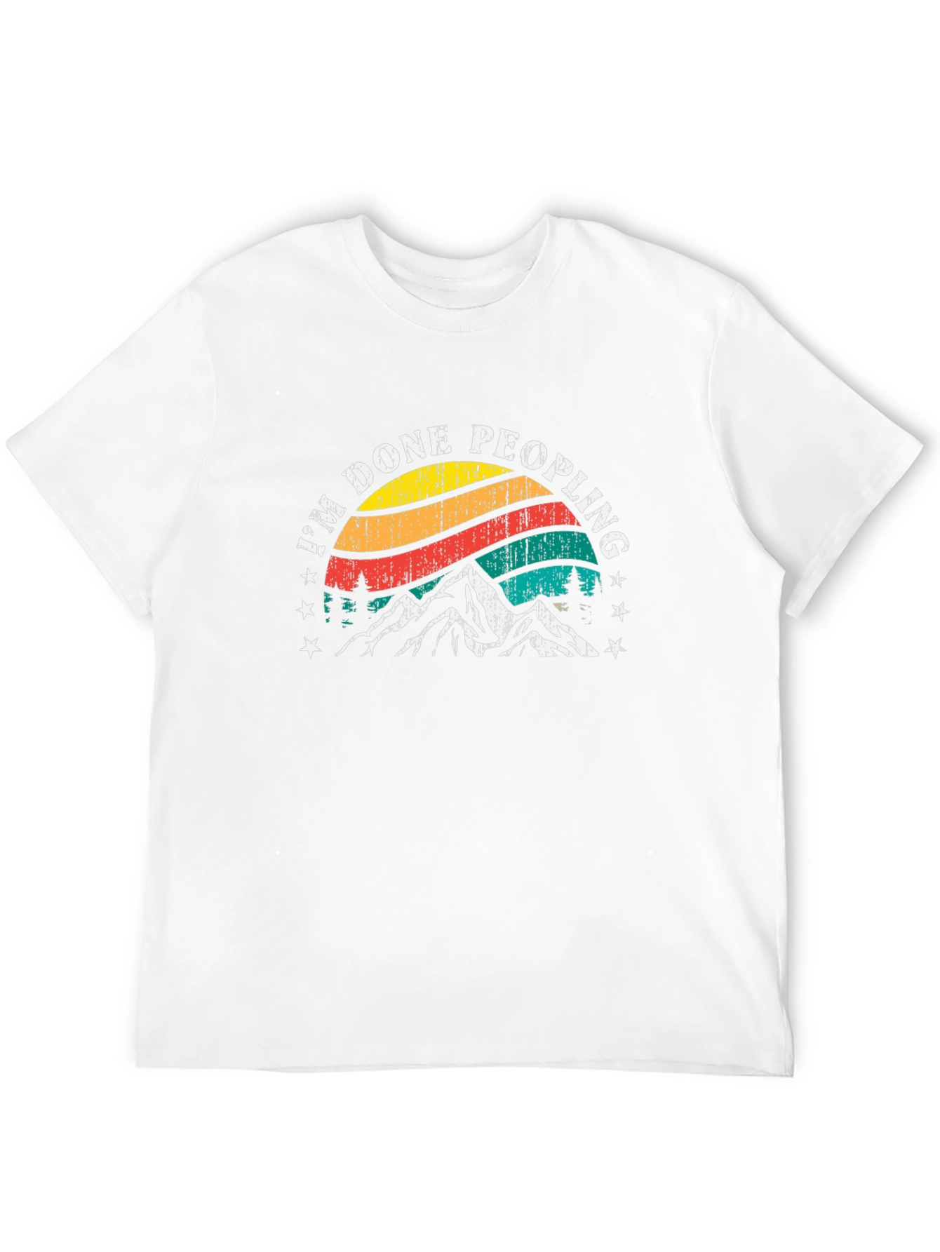 Im Done Peopling T-Shirt - Mountain Graphic Tee