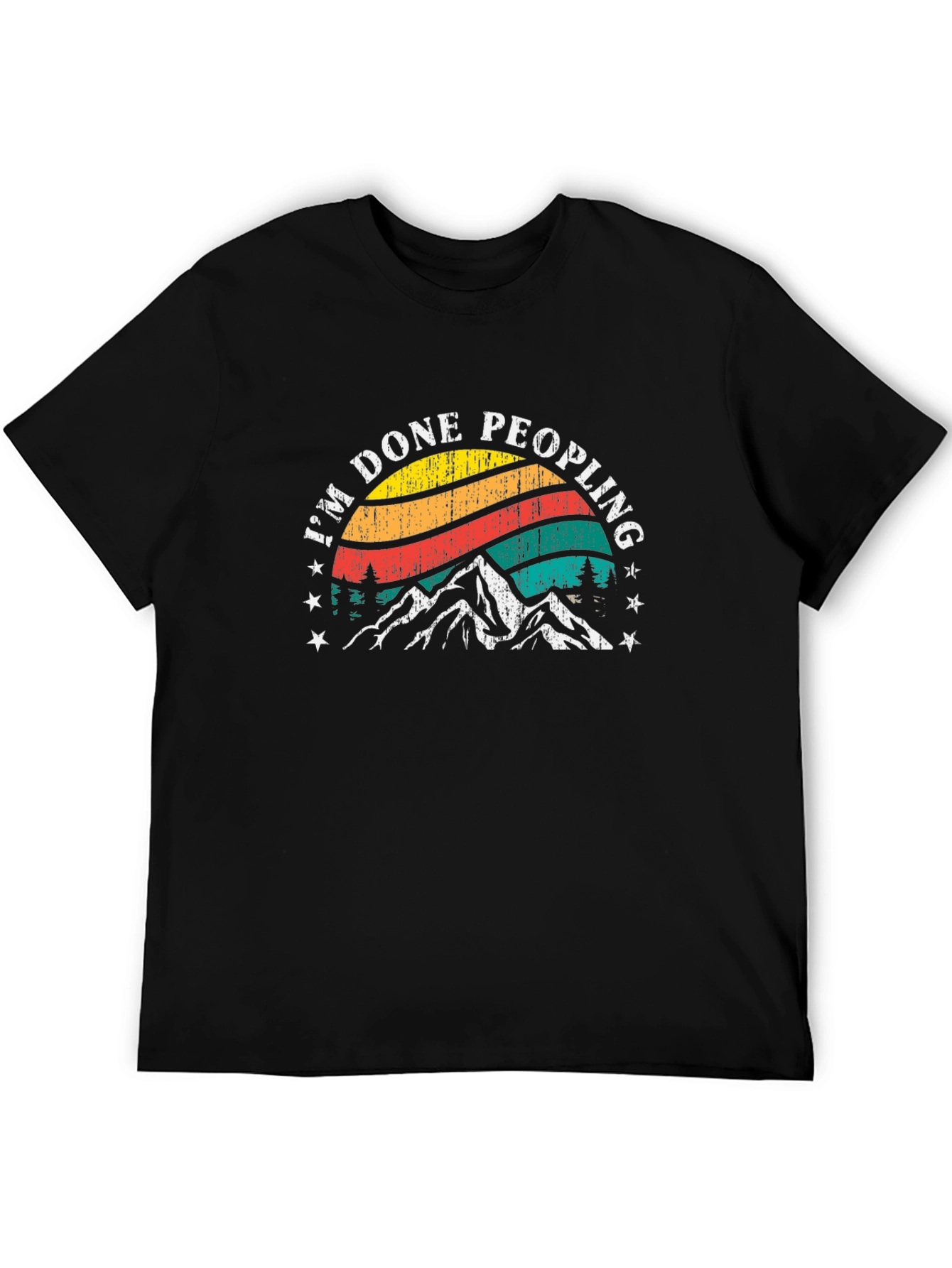 Im Done Peopling T-Shirt - Mountain Graphic Tee