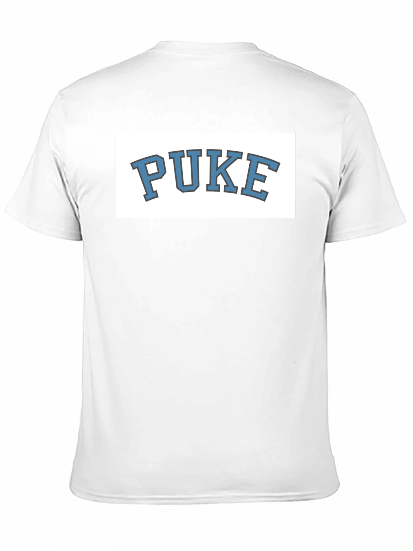 PUKE Graphic Tee - Novelty College Style T-Shirt