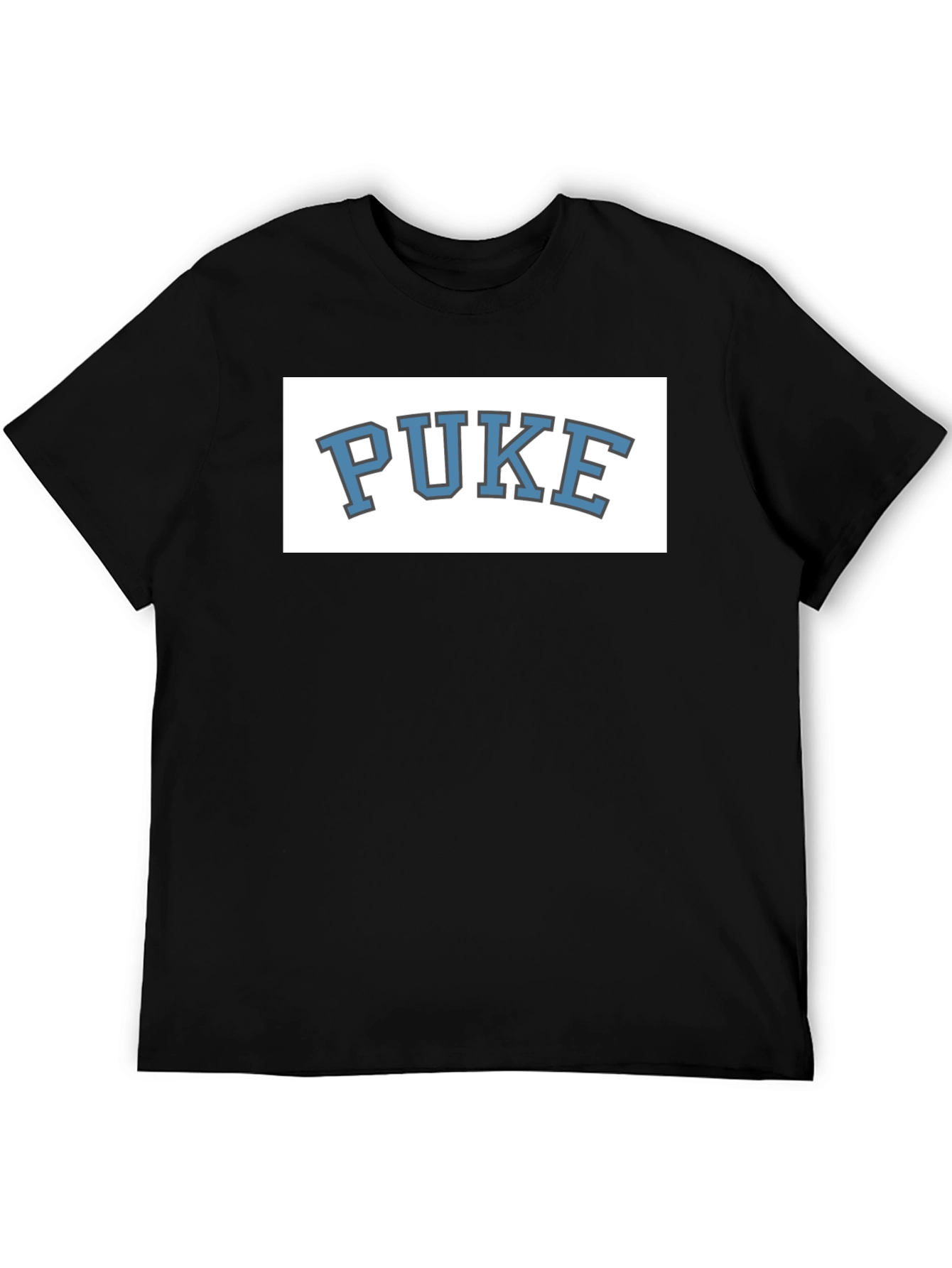 PUKE Graphic Tee - Novelty College Style T-Shirt