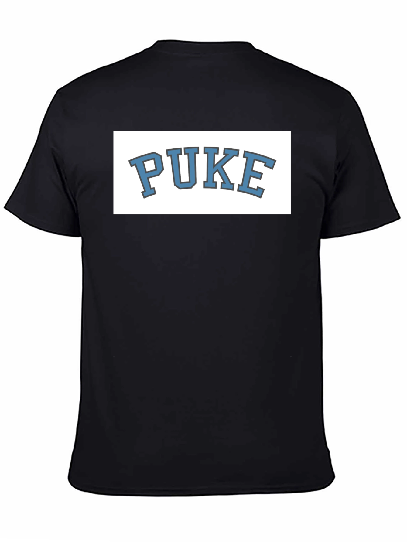 PUKE Graphic Tee - Novelty College Style T-Shirt