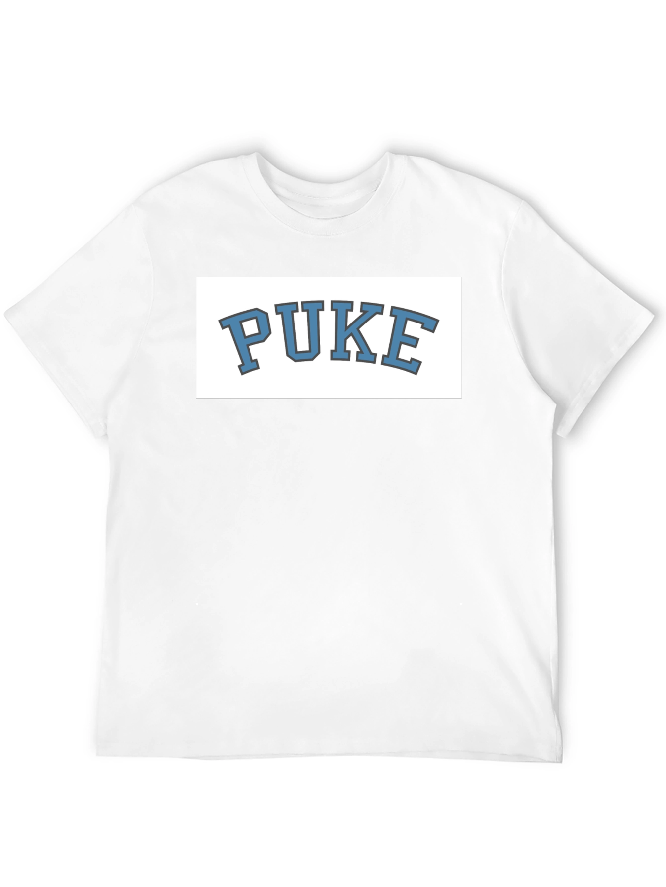 PUKE Graphic Tee - Novelty College Style T-Shirt
