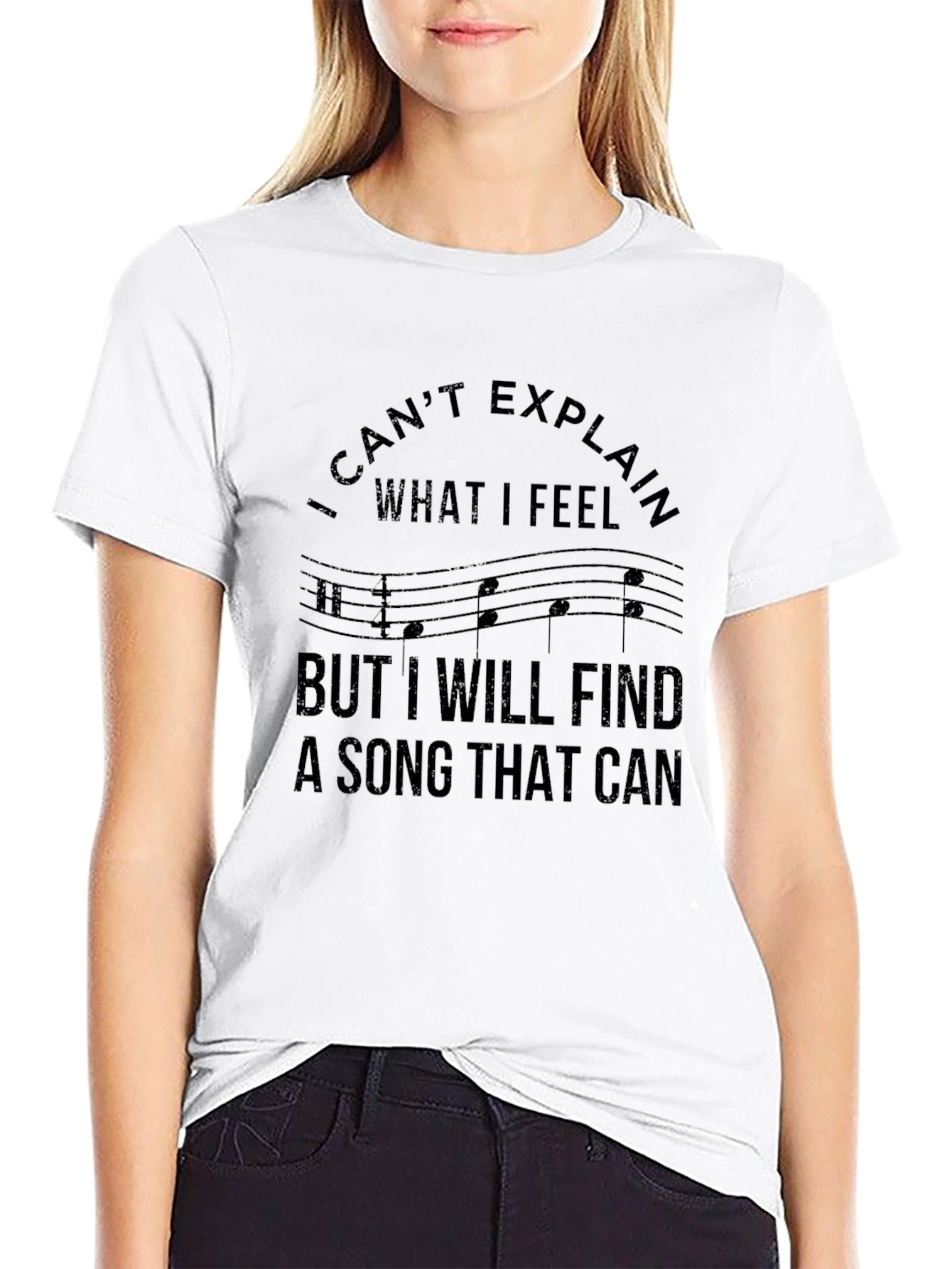 Musical Feelings Black T-Shirt