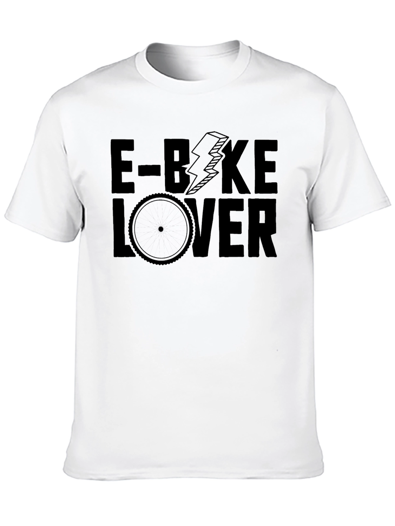 E-Bike Lover Graphic T-Shirt - Black