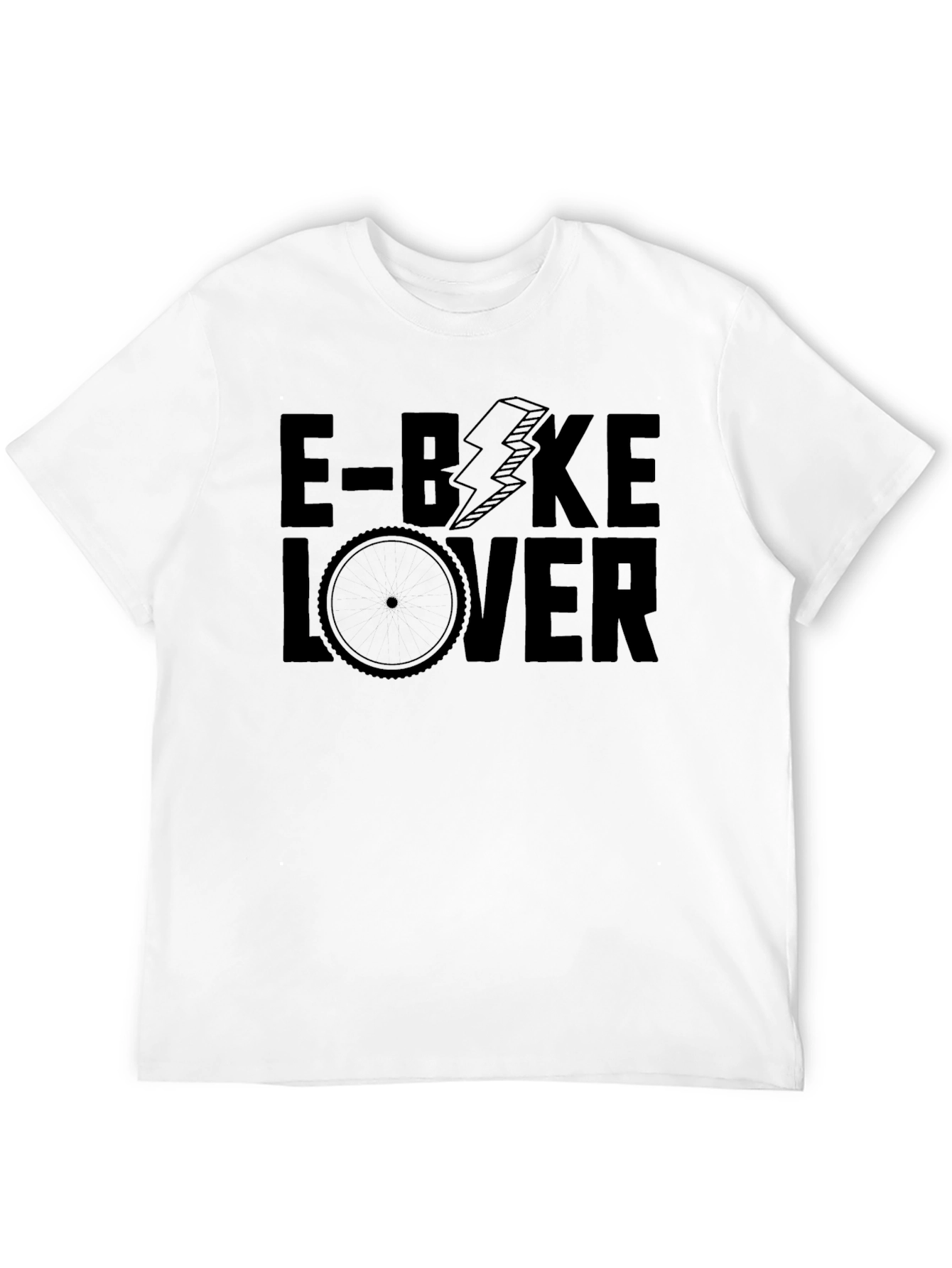 E-Bike Lover Graphic T-Shirt - Black