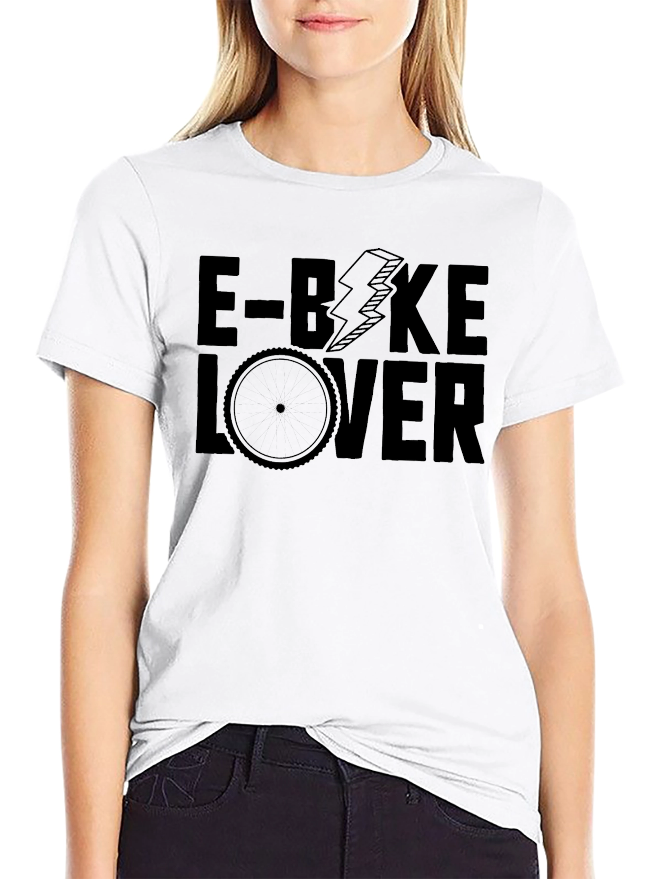 E-Bike Lover Graphic T-Shirt - Black