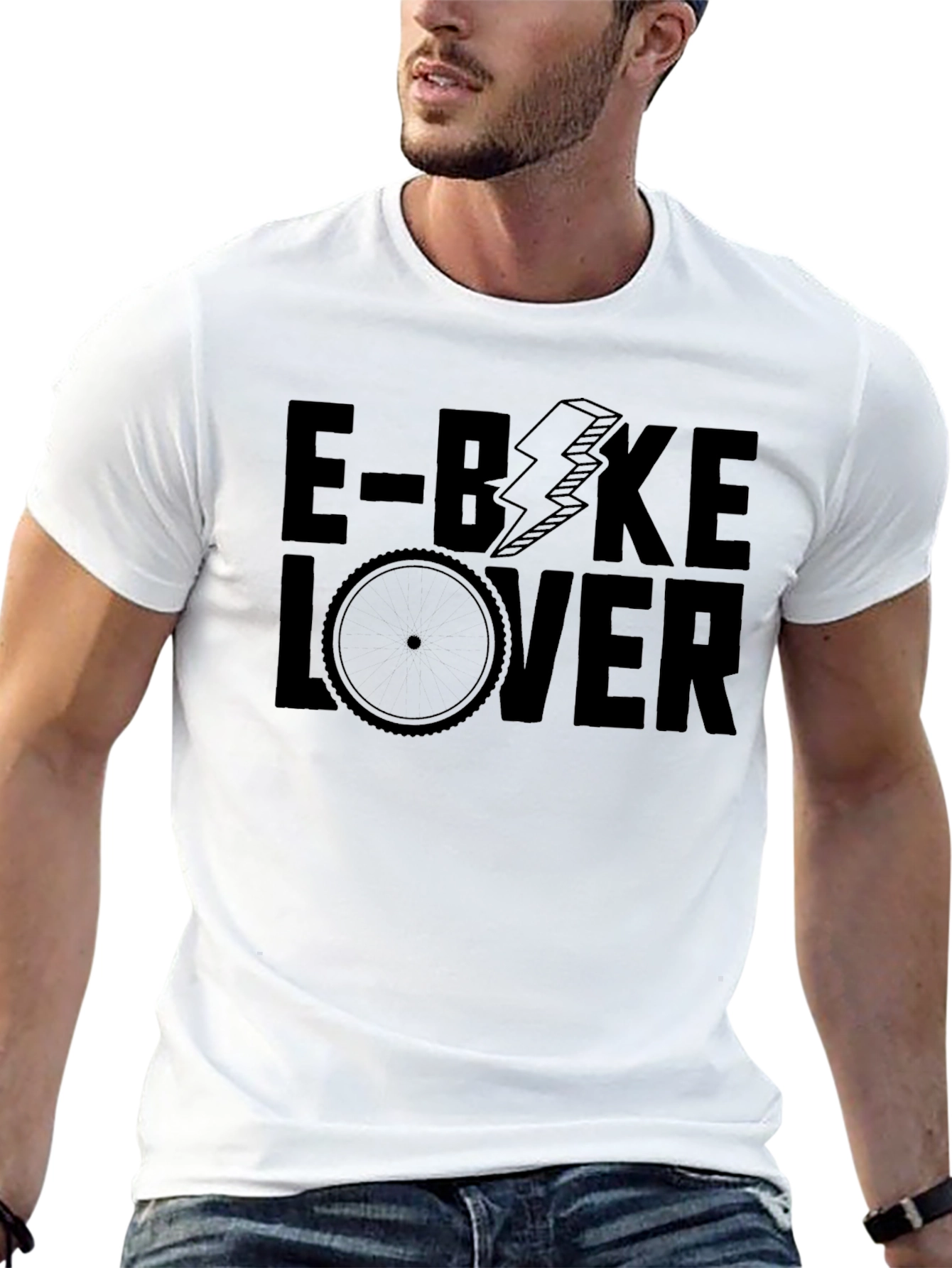 E-Bike Lover Graphic T-Shirt - Black