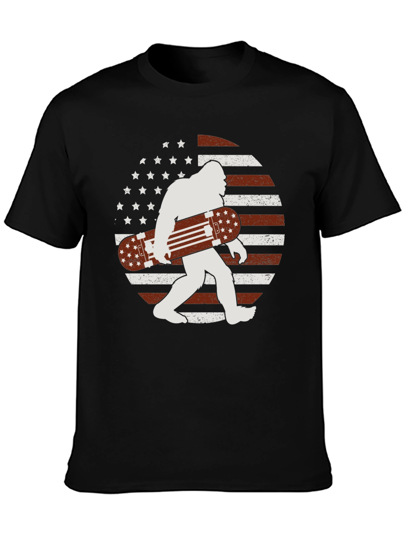 Bigfoot Skateboarder Graphic Tee