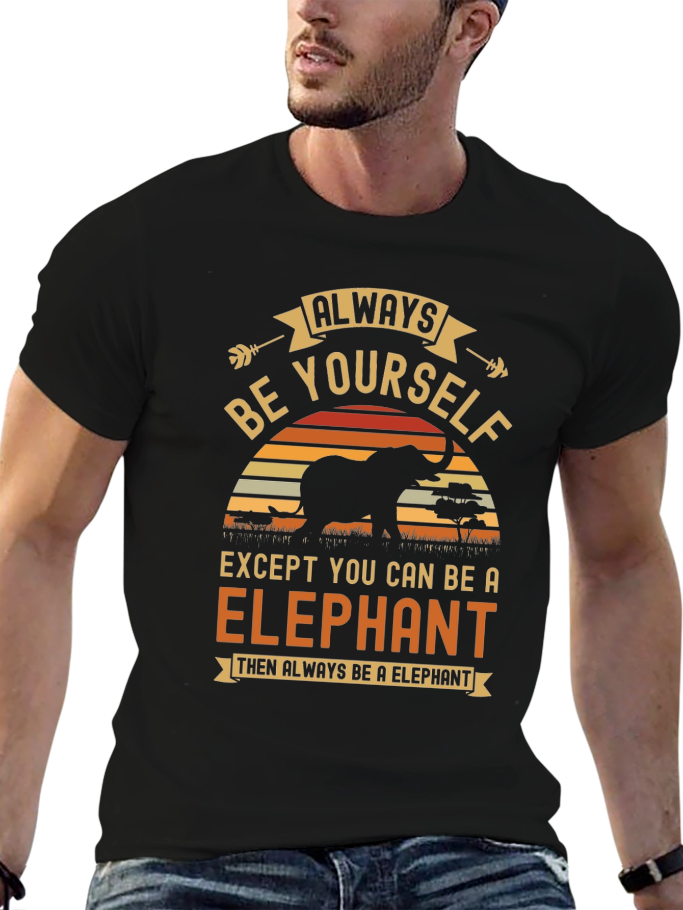 Always Be Yourself Elephant Graphic Tee