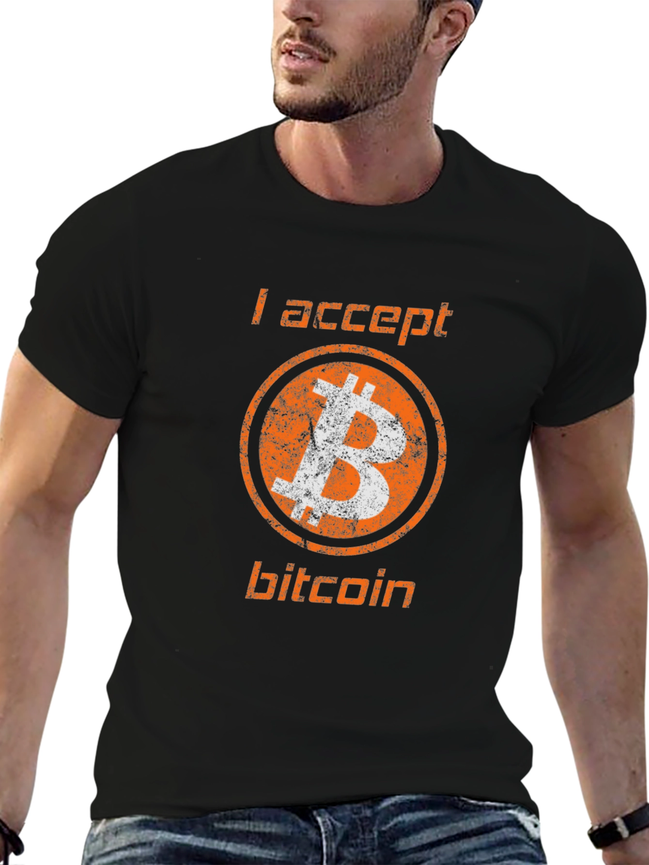 I Accept Bitcoin T-Shirt - Crypto Currency Tee