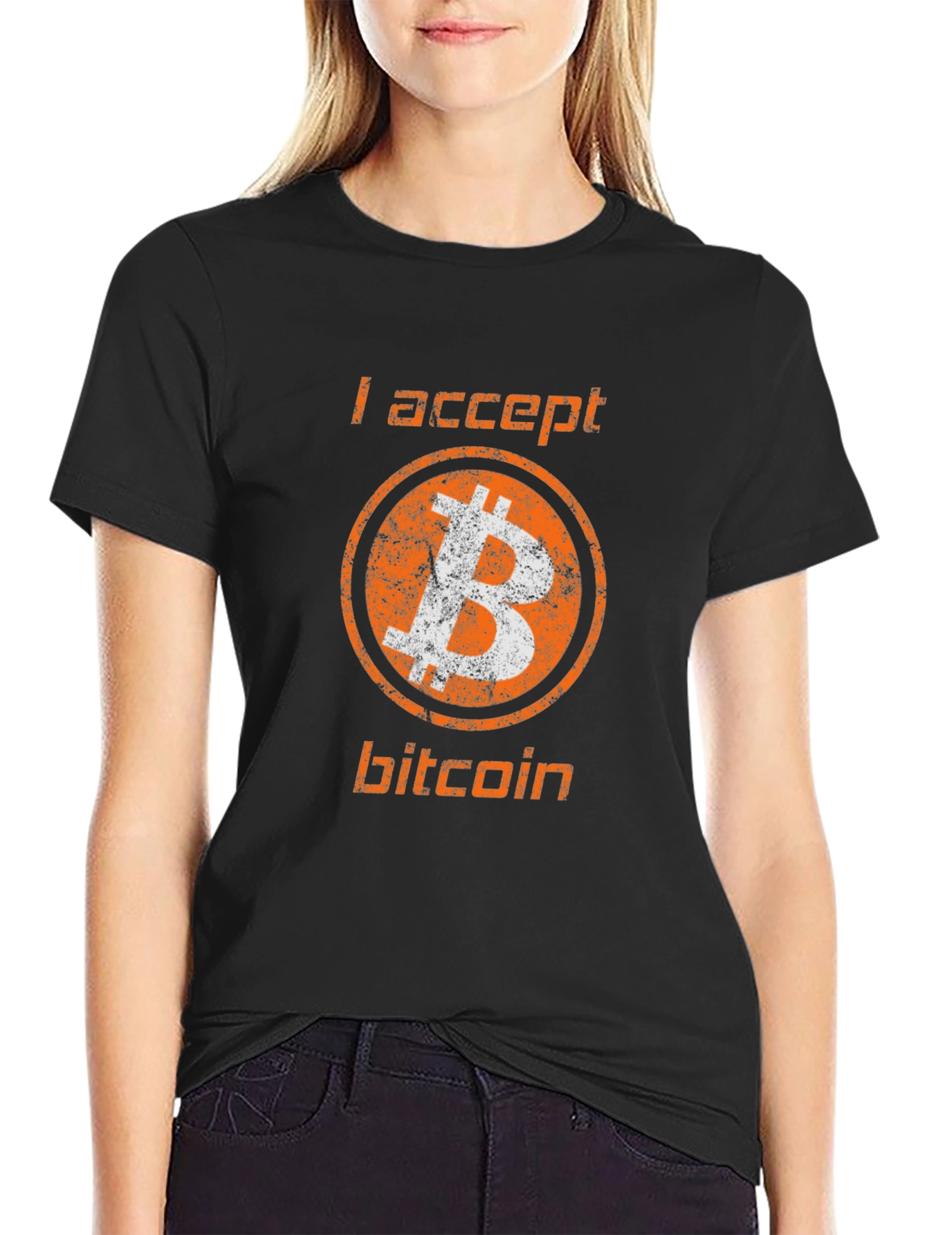 I Accept Bitcoin T-Shirt - Crypto Currency Tee