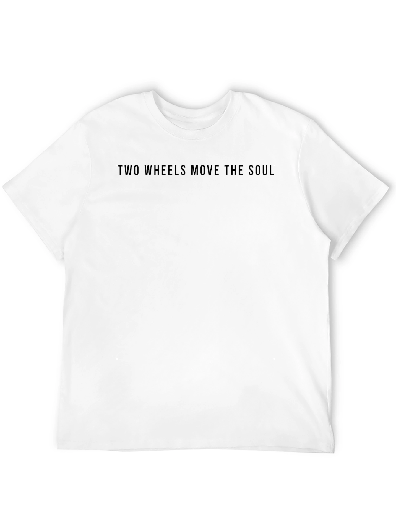 Two Wheels Move The Soul Black Graphic Tee