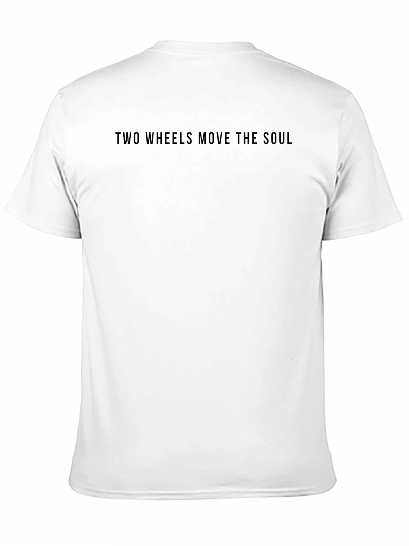 Two Wheels Move The Soul Black Graphic Tee