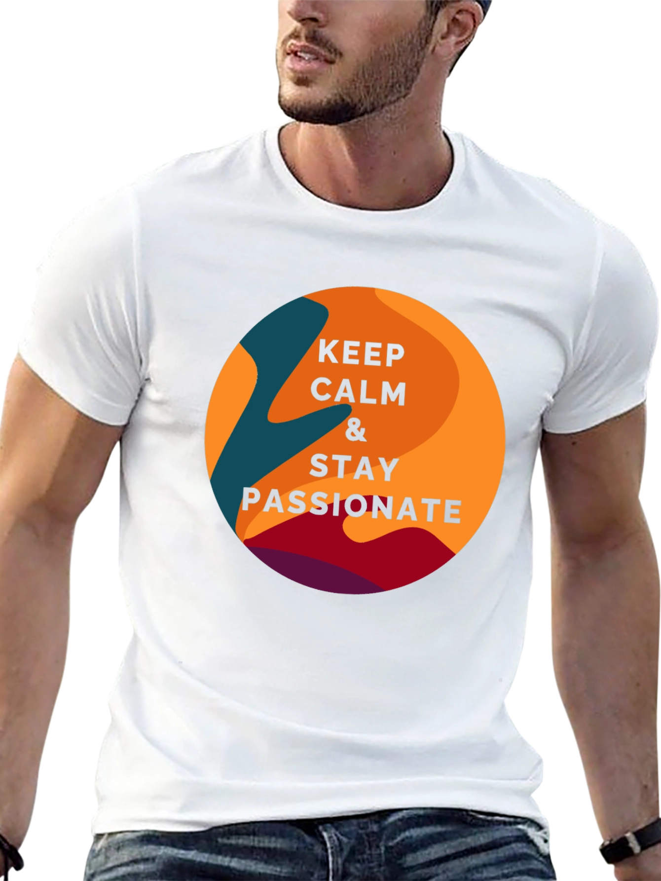 Keep Calm & Stay Passionate Graphic T-Shirt