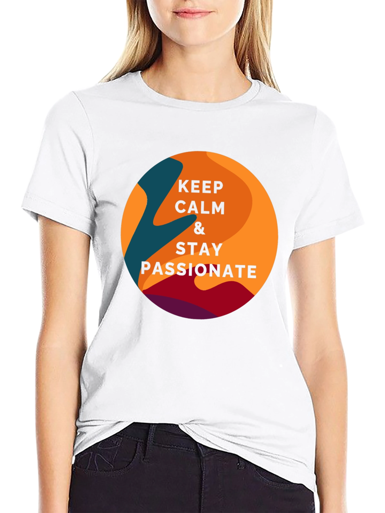 Keep Calm & Stay Passionate Graphic T-Shirt