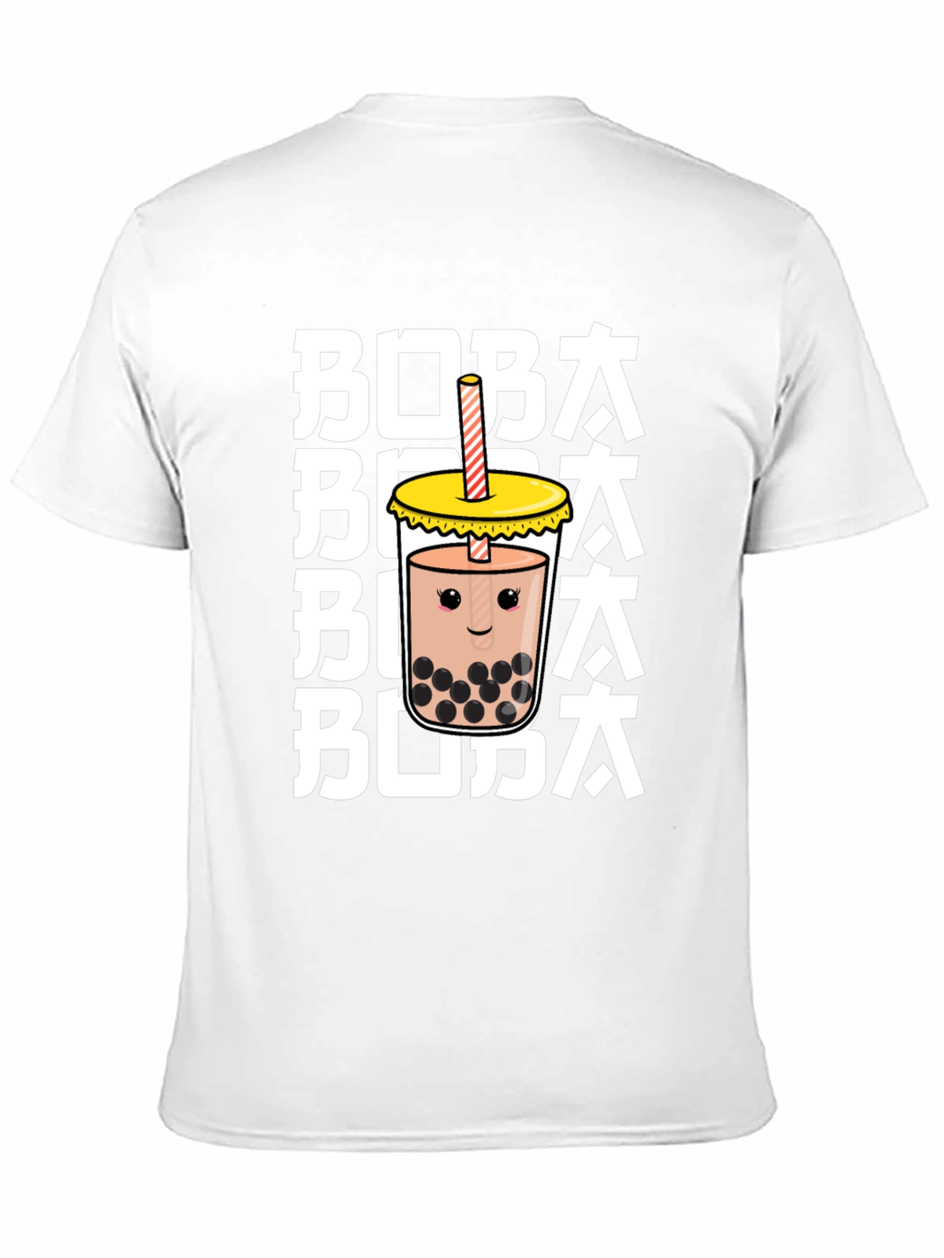 Cute Boba Tea Graphic Tee - Unisex Black T-Shirt