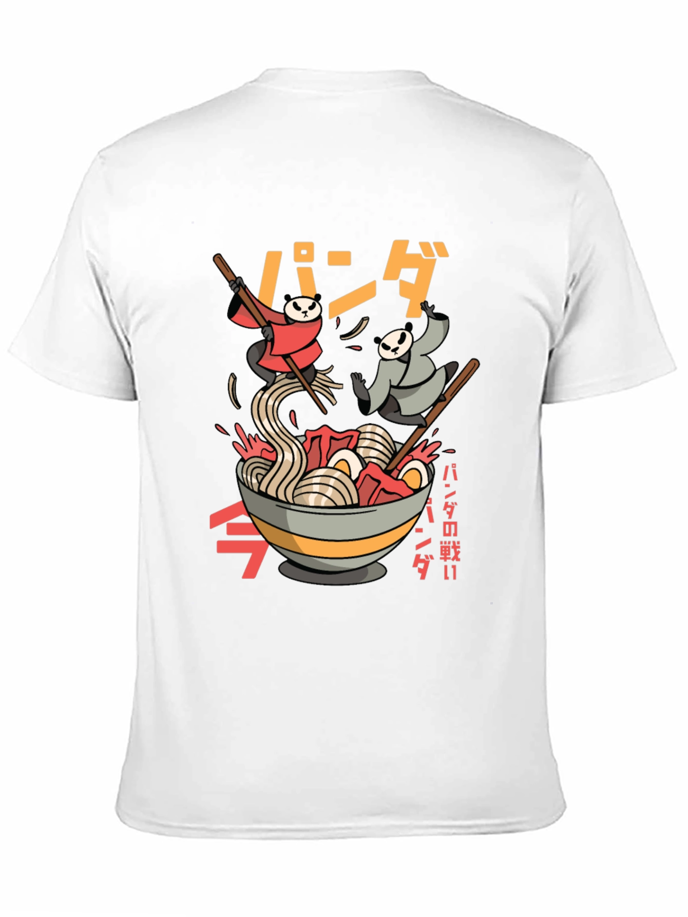 Panda Ramen T-Shirt - Black Graphic Tee